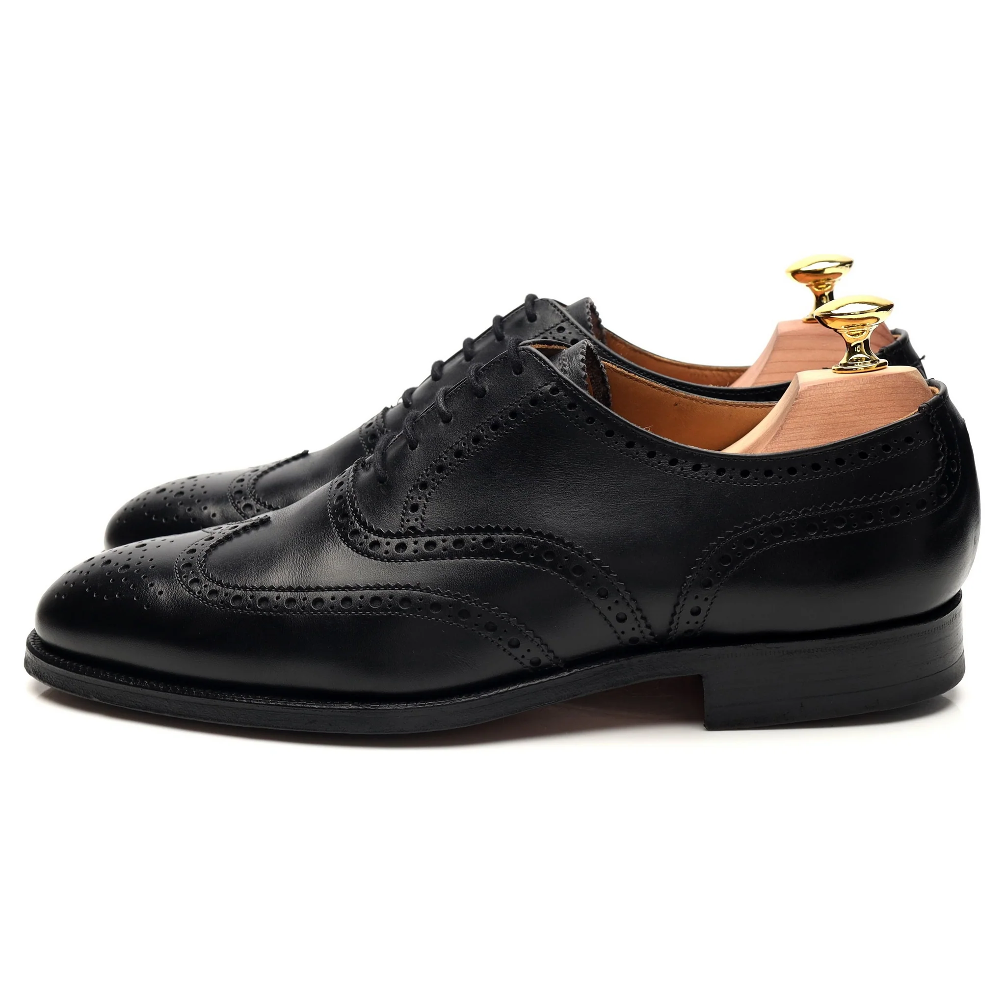 Shipton & Heneage 'Albemarle' Black Leather Oxford Brogues UK 7 E - Image 3