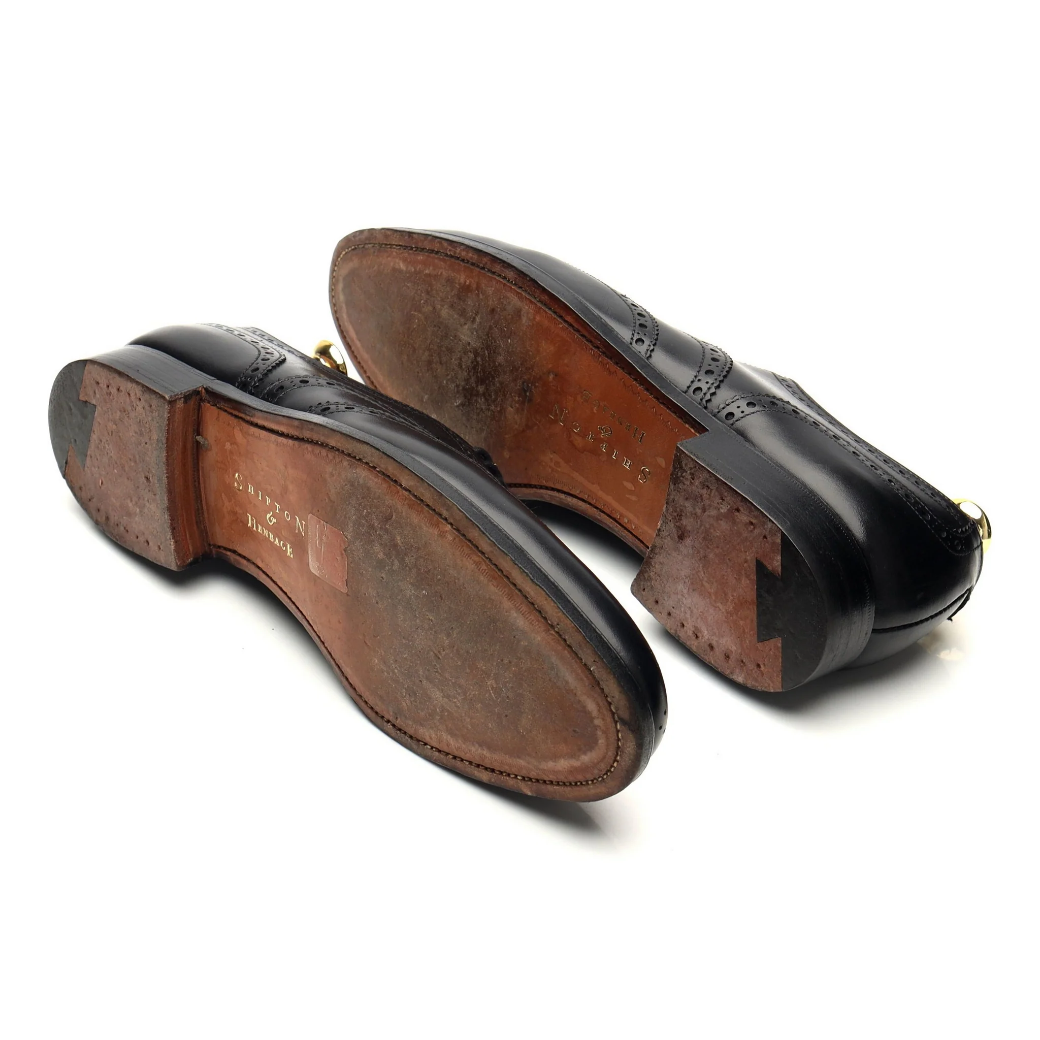 Shipton & Heneage 'Albemarle' Black Leather Oxford Brogues UK 7 E - Image 5