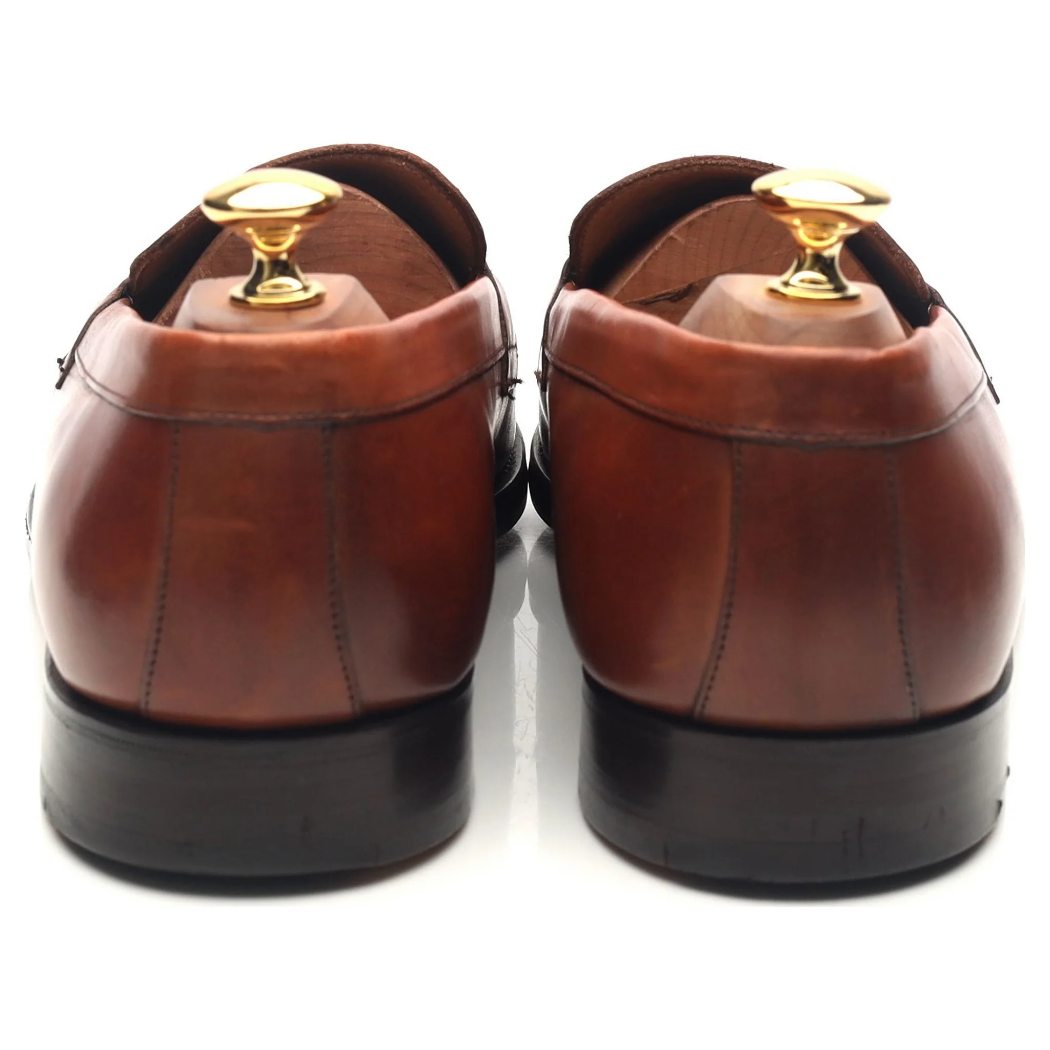 Shipton & Heneage 'Arran' Tan Brown Leather Loafers UK 9.5 F - Image 4