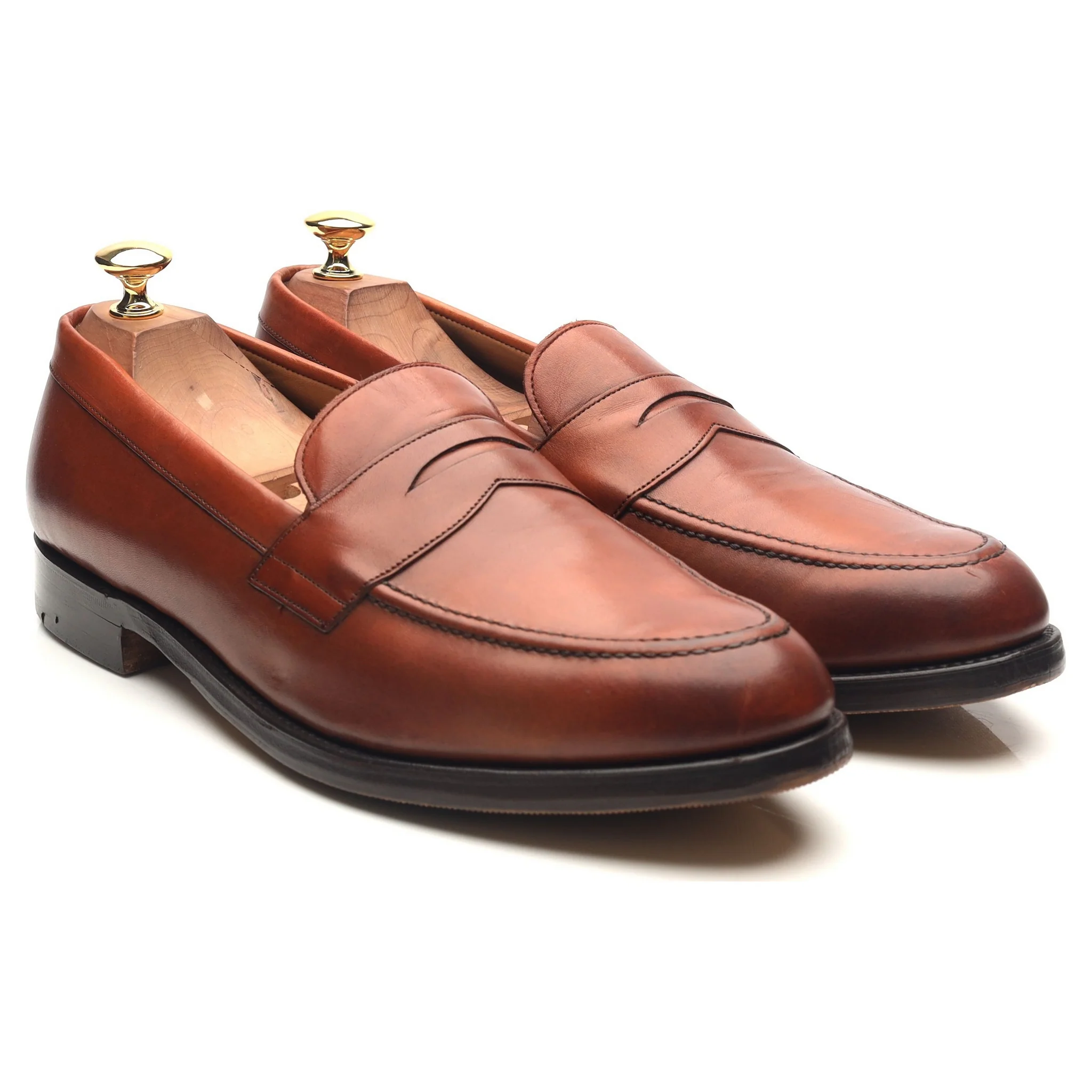 Shipton & Heneage 'Arran' Tan Brown Leather Loafers UK 9.5 F - Image 7