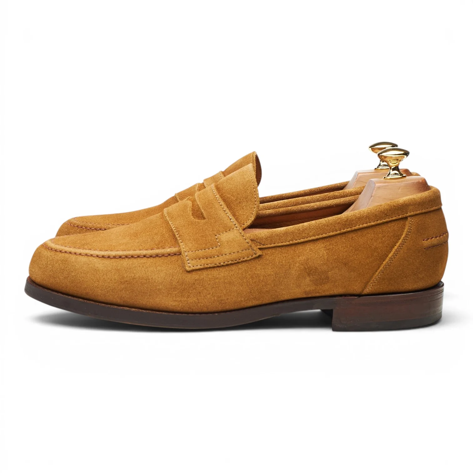Shipton & Heneage 'Grenada' Sand Suede Loafers 10 EX - Image 3