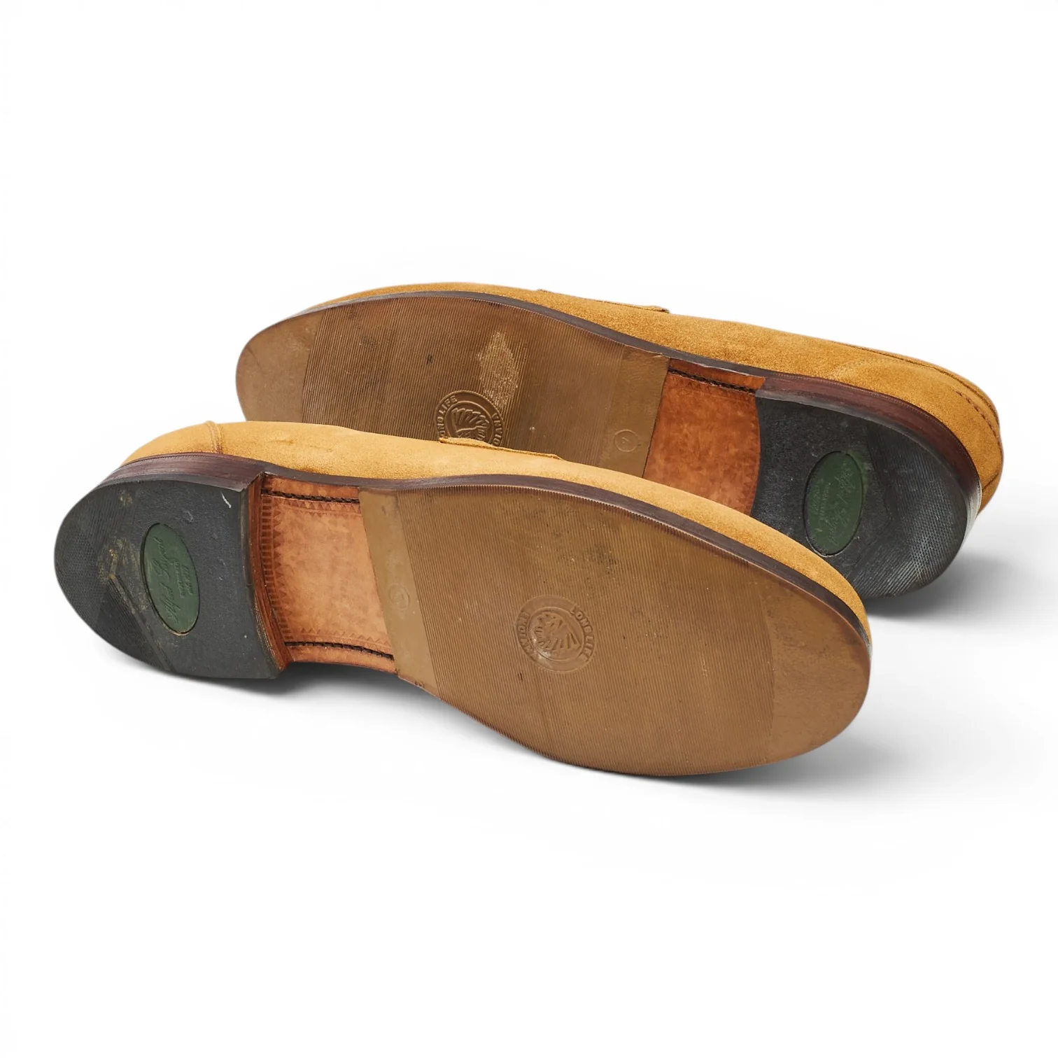 Shipton & Heneage 'Grenada' Sand Suede Loafers 10 EX - Image 5