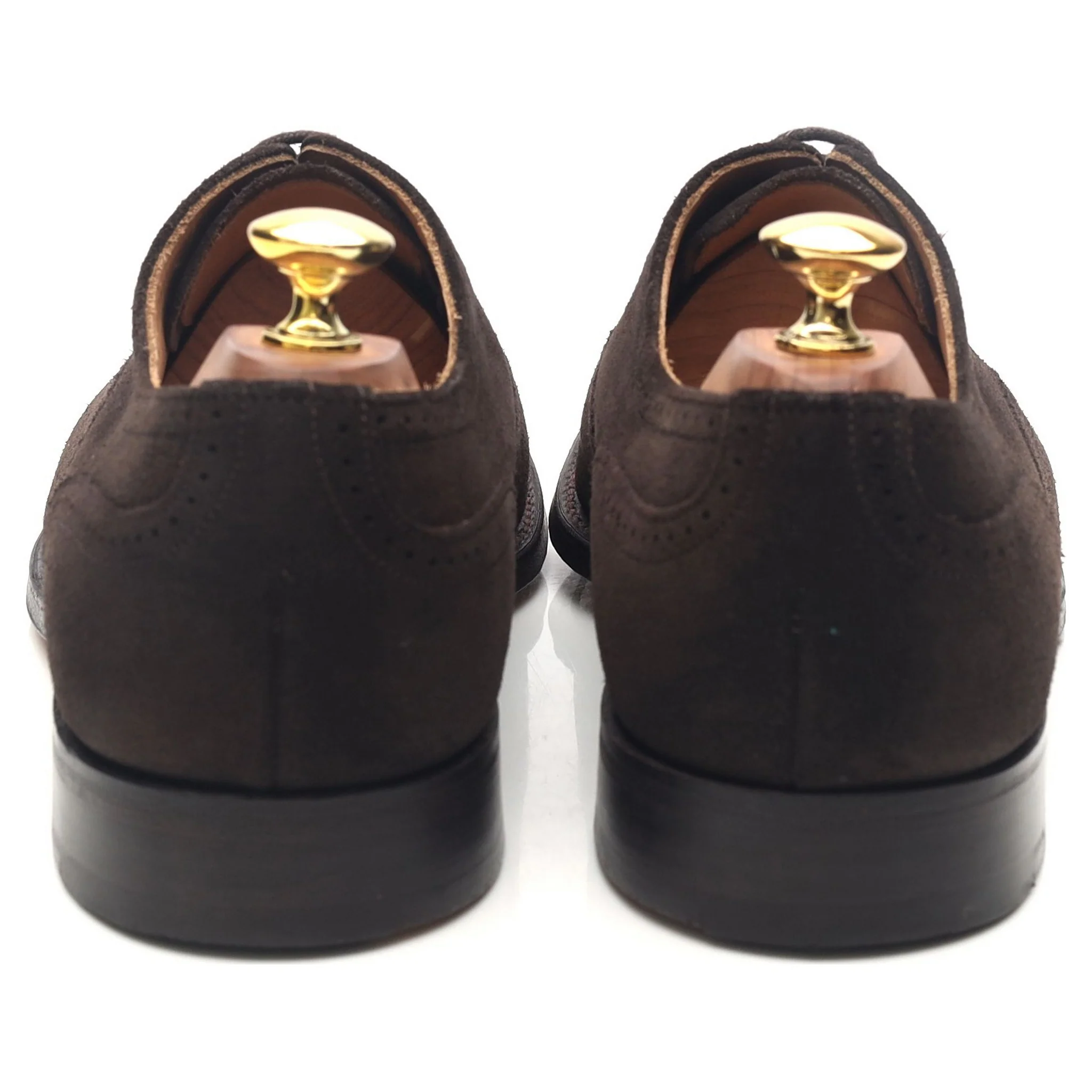 Shipton & Heneage 'Harris' Dark Brown Suede Oxford Brogues UK 8.5 F - Image 4