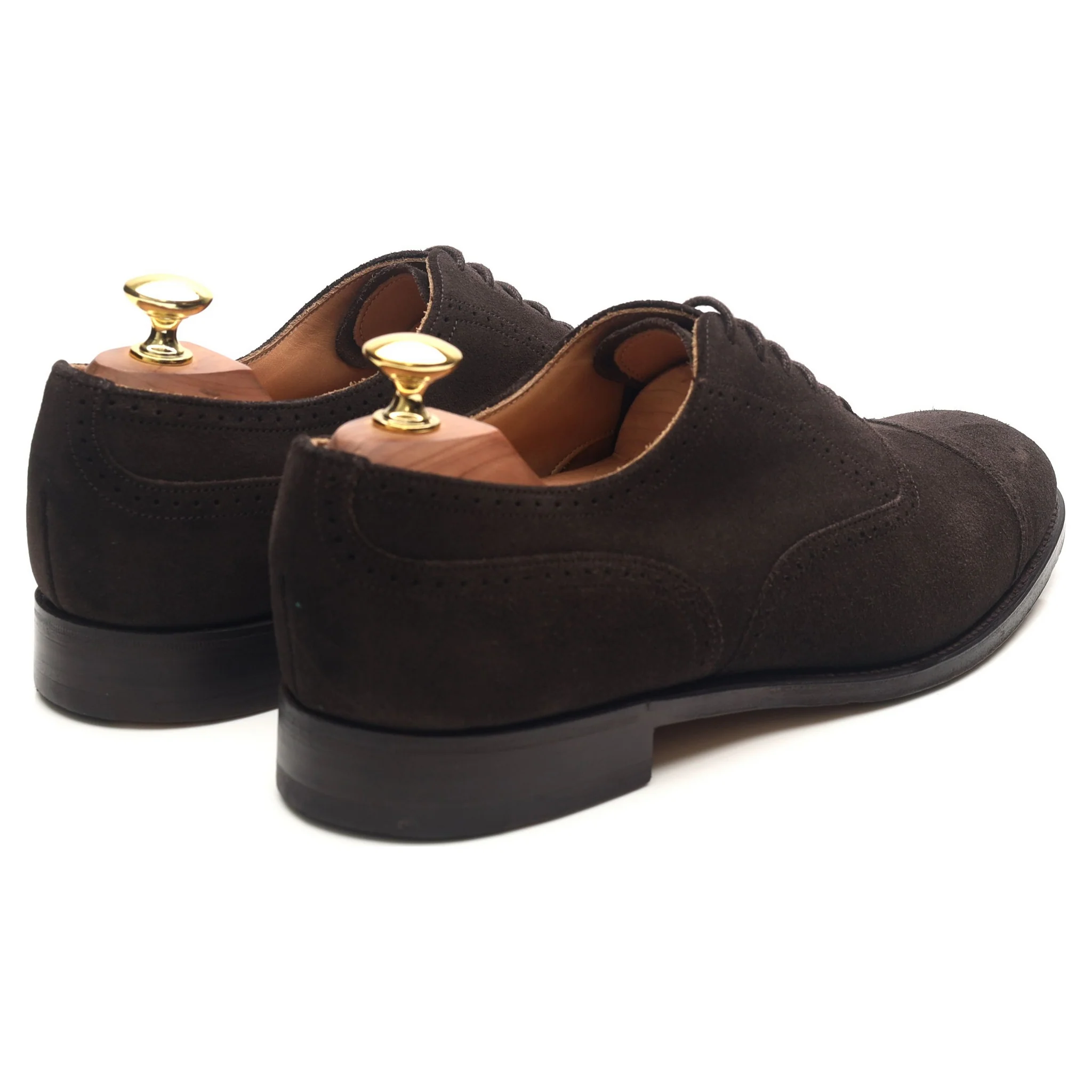 Shipton & Heneage 'Harris' Dark Brown Suede Oxford Brogues UK 8.5 F - Image 5