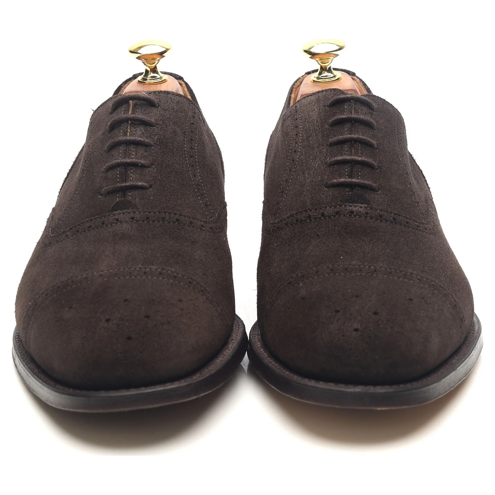Shipton & Heneage 'Harris' Dark Brown Suede Oxford Brogues UK 8.5 F - Image 8