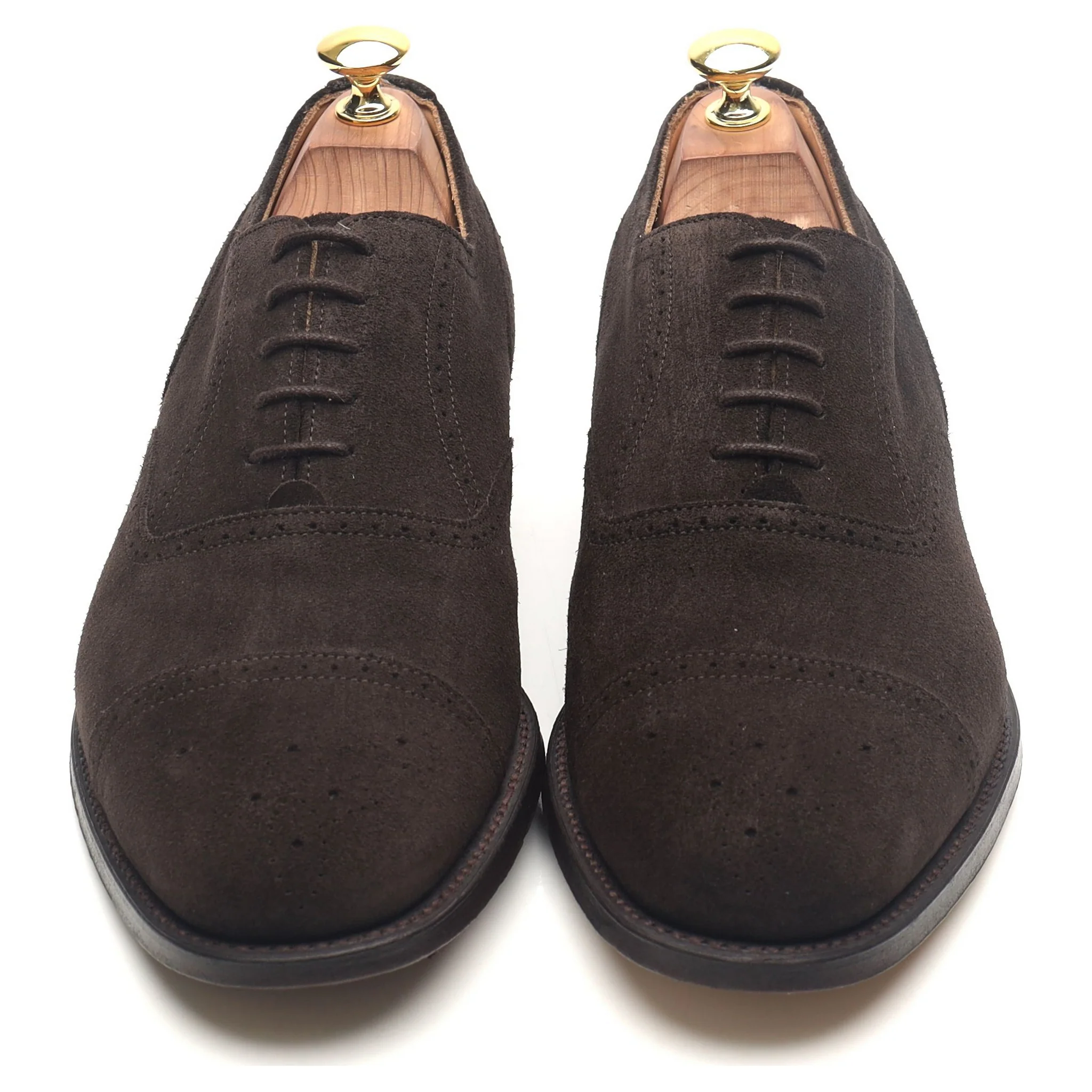 Shipton & Heneage 'Harris' Dark Brown Suede Oxford Brogues UK 8.5 F - Image 9