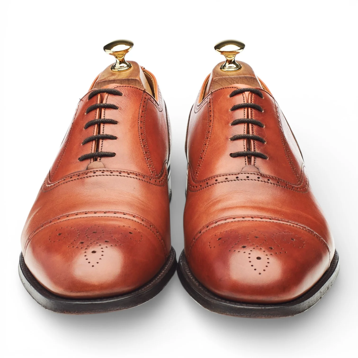 Shipton & Heneage 'Harris' Tan Brown Leather Oxford Brogues UK 10 F - Image 2