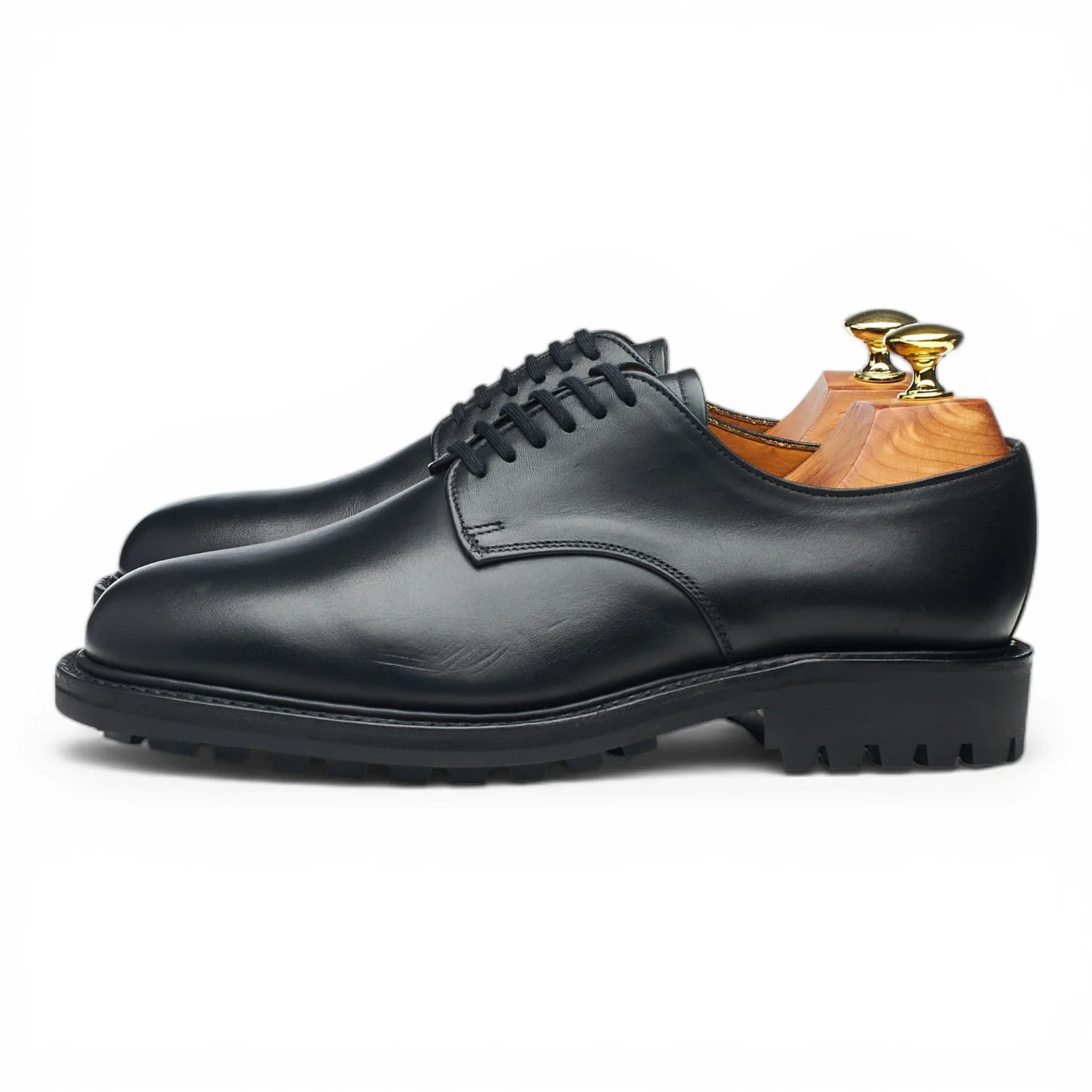 Shipton & Heneage 'Maine 2' Black Leather Derby UK 7 FX - Image 3