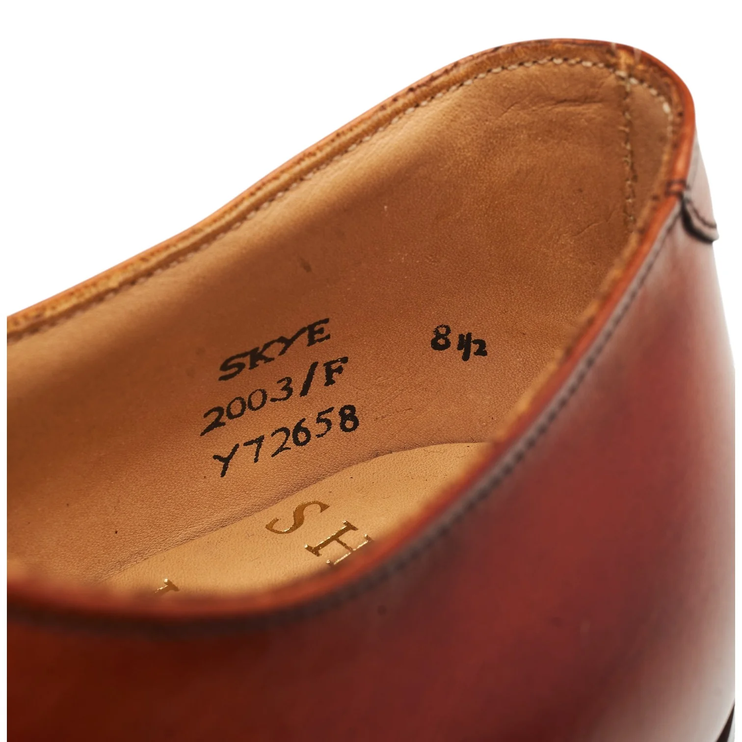 Shipton & Heneage 'Skye' Tan Brown Leather Oxford UK 8.5 F - Image 7