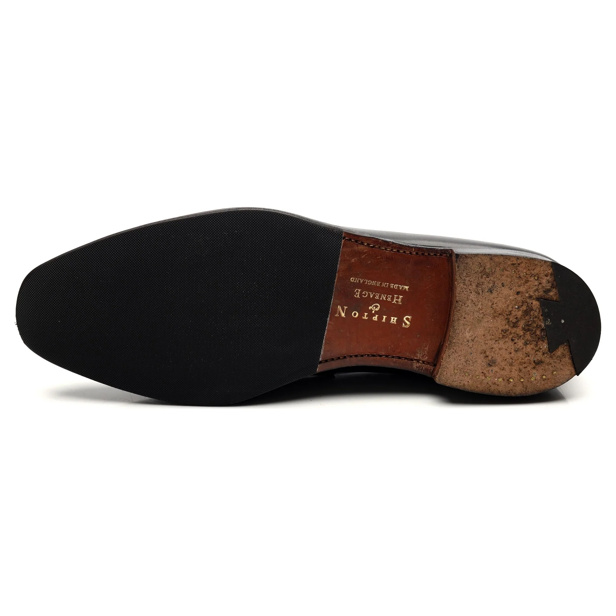 Shipton & Heneage 'Somerset' Black Calf Loafers UK 10.5 E - Image 10