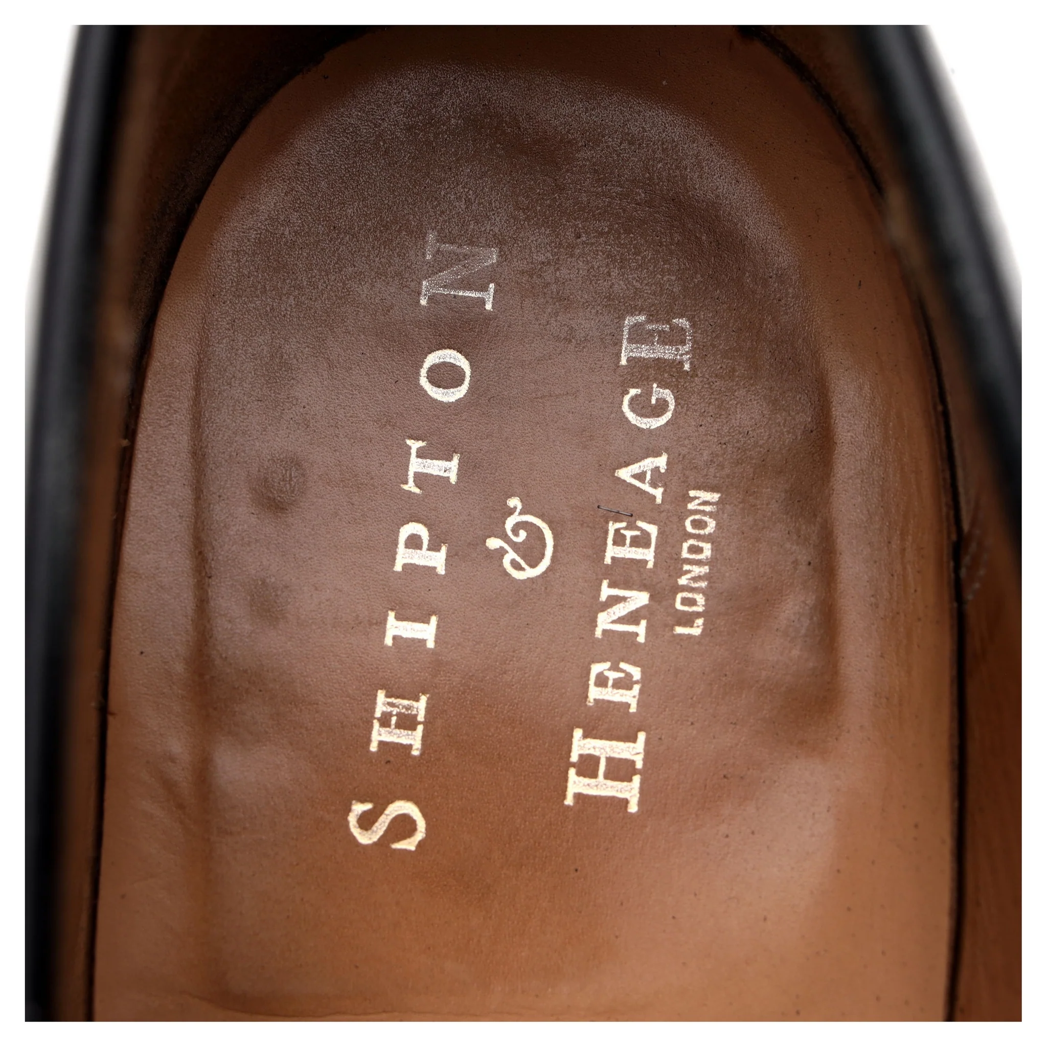 Shipton & Heneage 'Somerset' Black Calf Loafers UK 10.5 E - Image 12