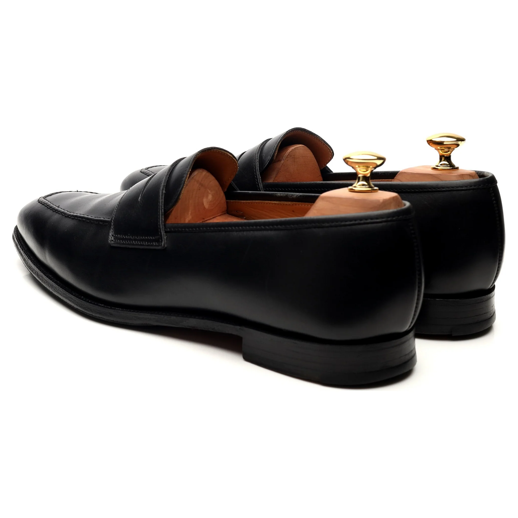 Shipton & Heneage 'Somerset' Black Calf Loafers UK 10.5 E - Image 3