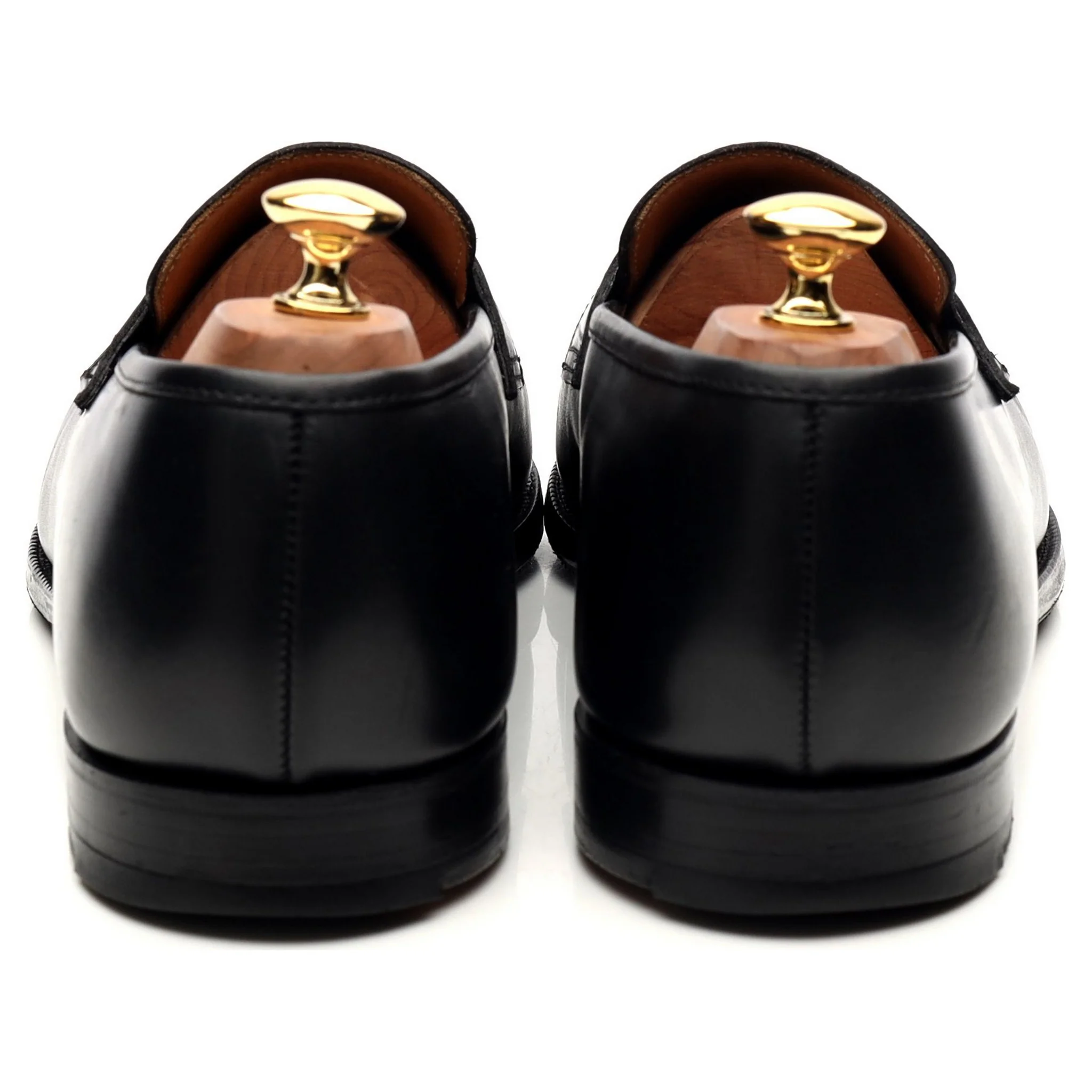 Shipton & Heneage 'Somerset' Black Calf Loafers UK 10.5 E - Image 4