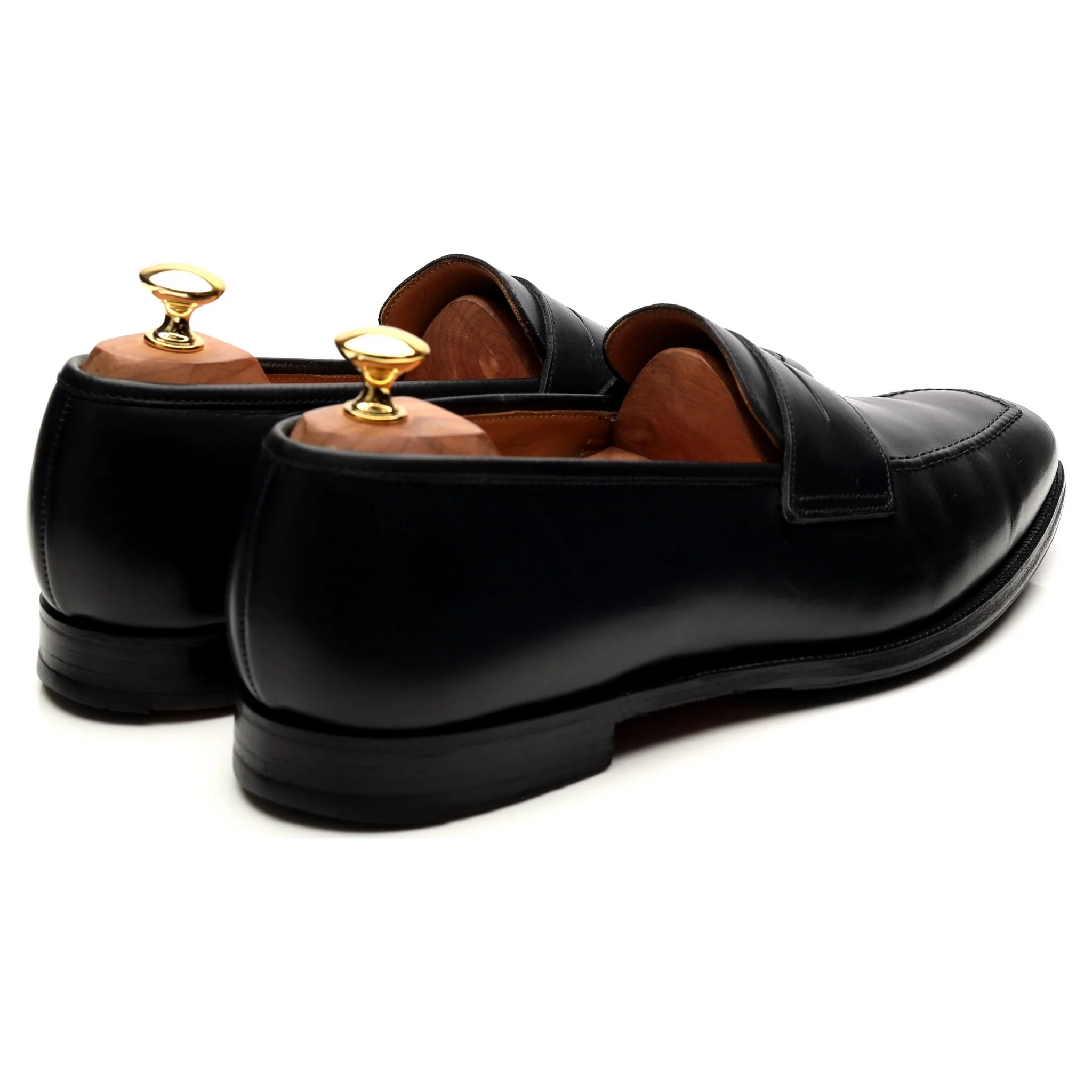 Shipton & Heneage 'Somerset' Black Calf Loafers UK 10.5 E - Image 5
