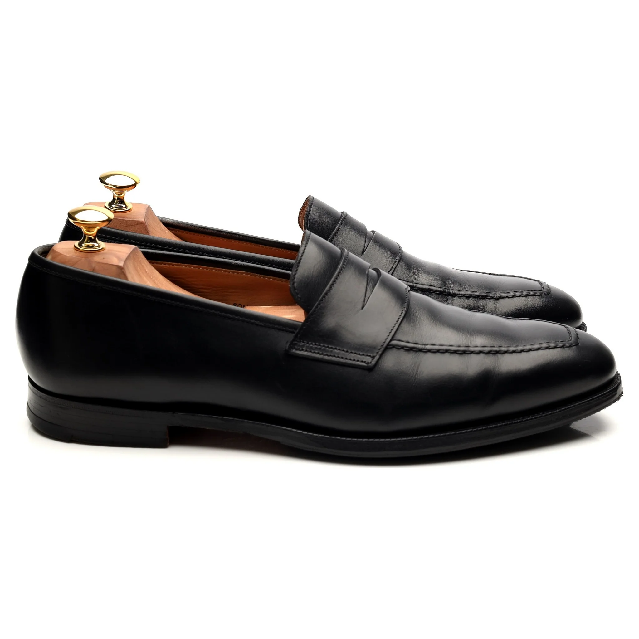 Shipton & Heneage 'Somerset' Black Calf Loafers UK 10.5 E - Image 6