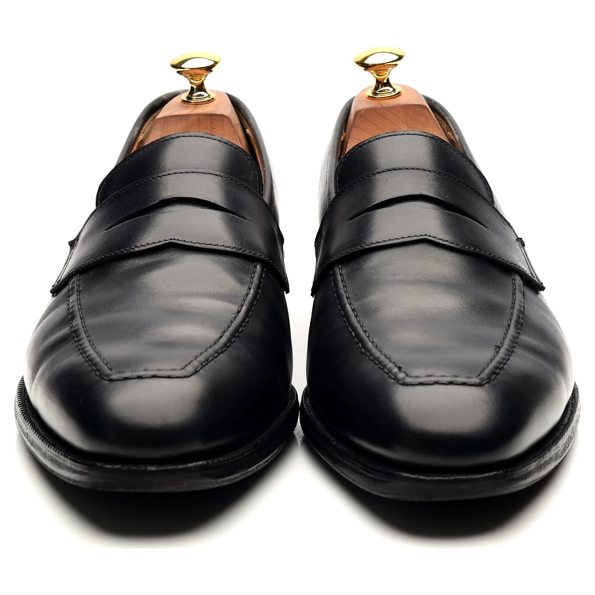 Shipton & Heneage 'Somerset' Black Calf Loafers UK 10.5 E - Image 8