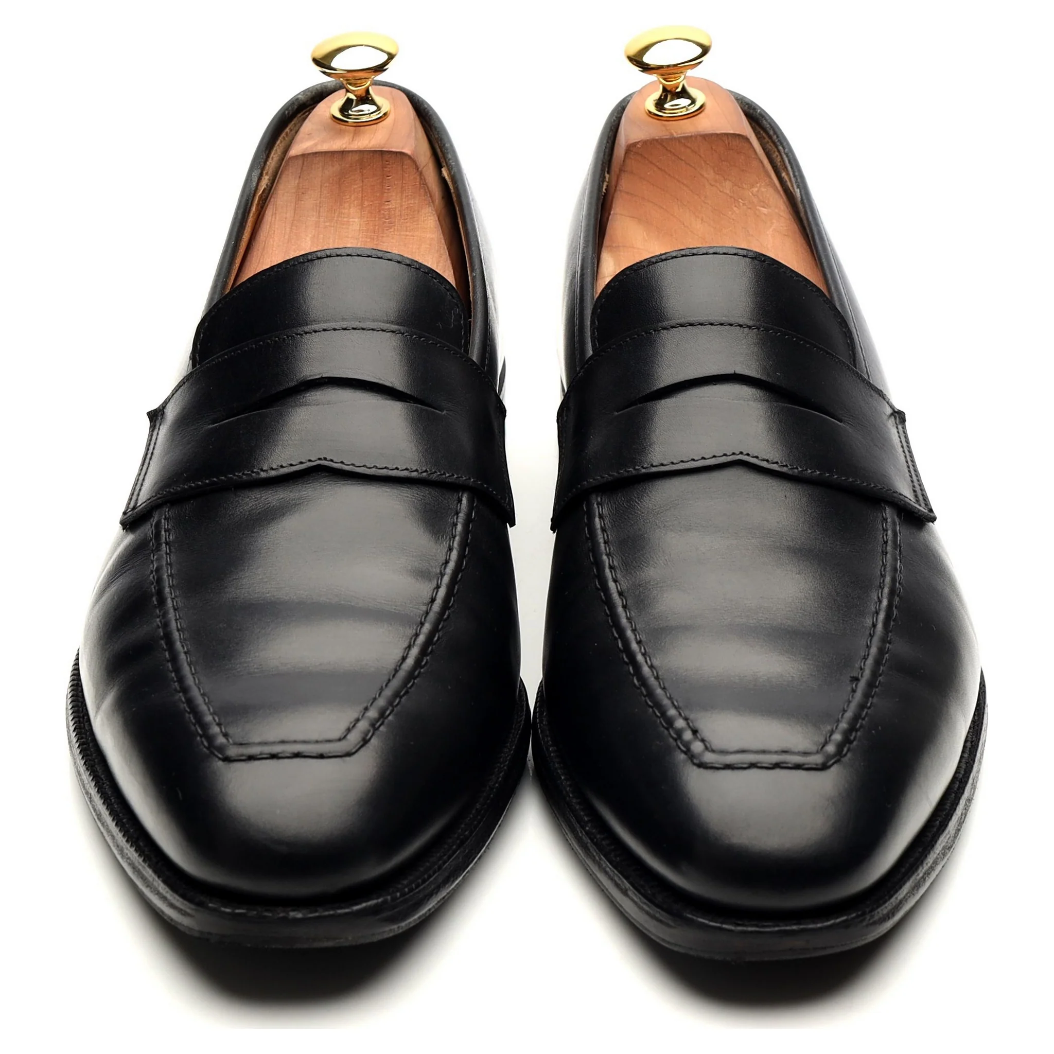 Shipton & Heneage 'Somerset' Black Calf Loafers UK 10.5 E - Image 9