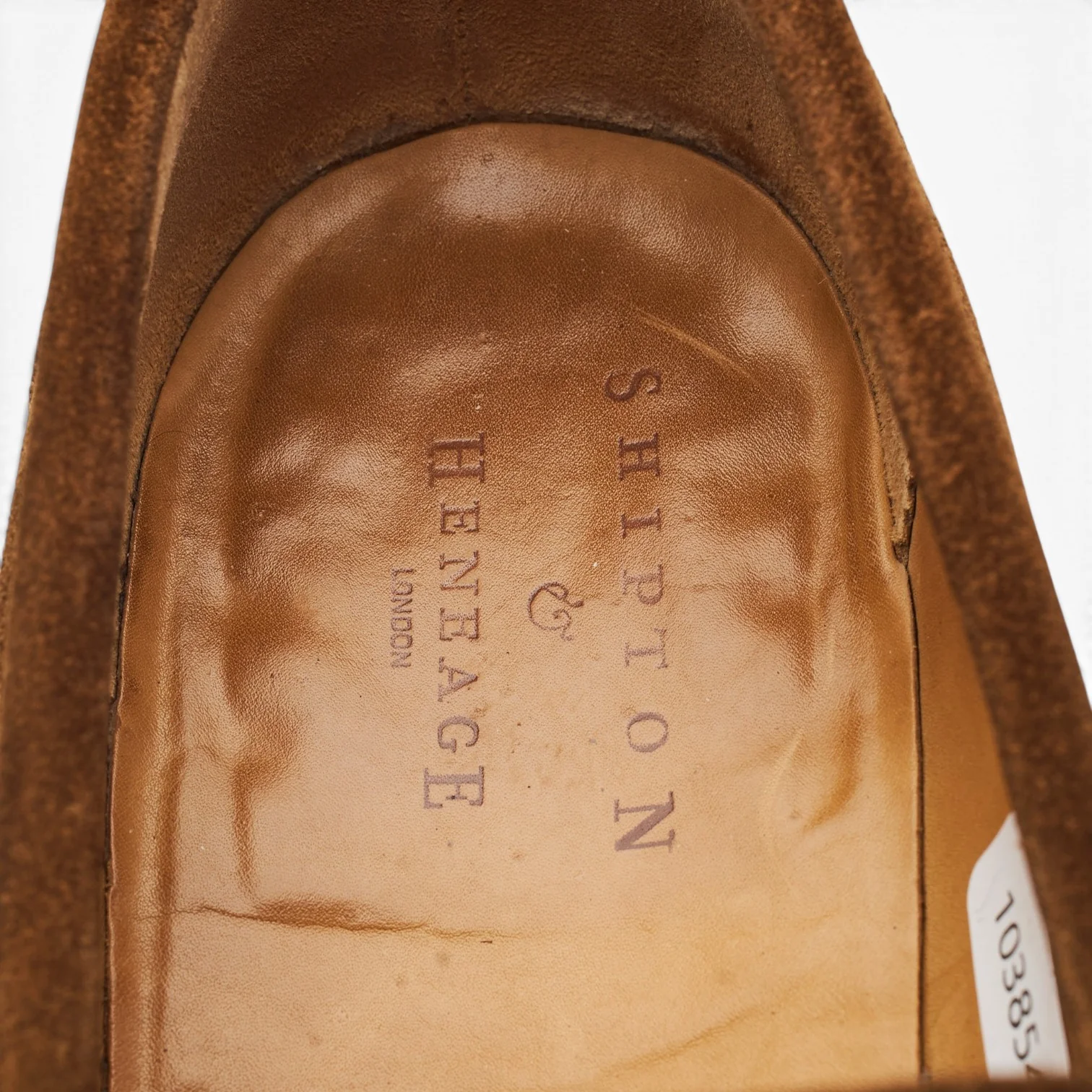 Shipton & Heneage 'Sutton' Snuff Brown Suede Loafers UK 9 EX - Image 6