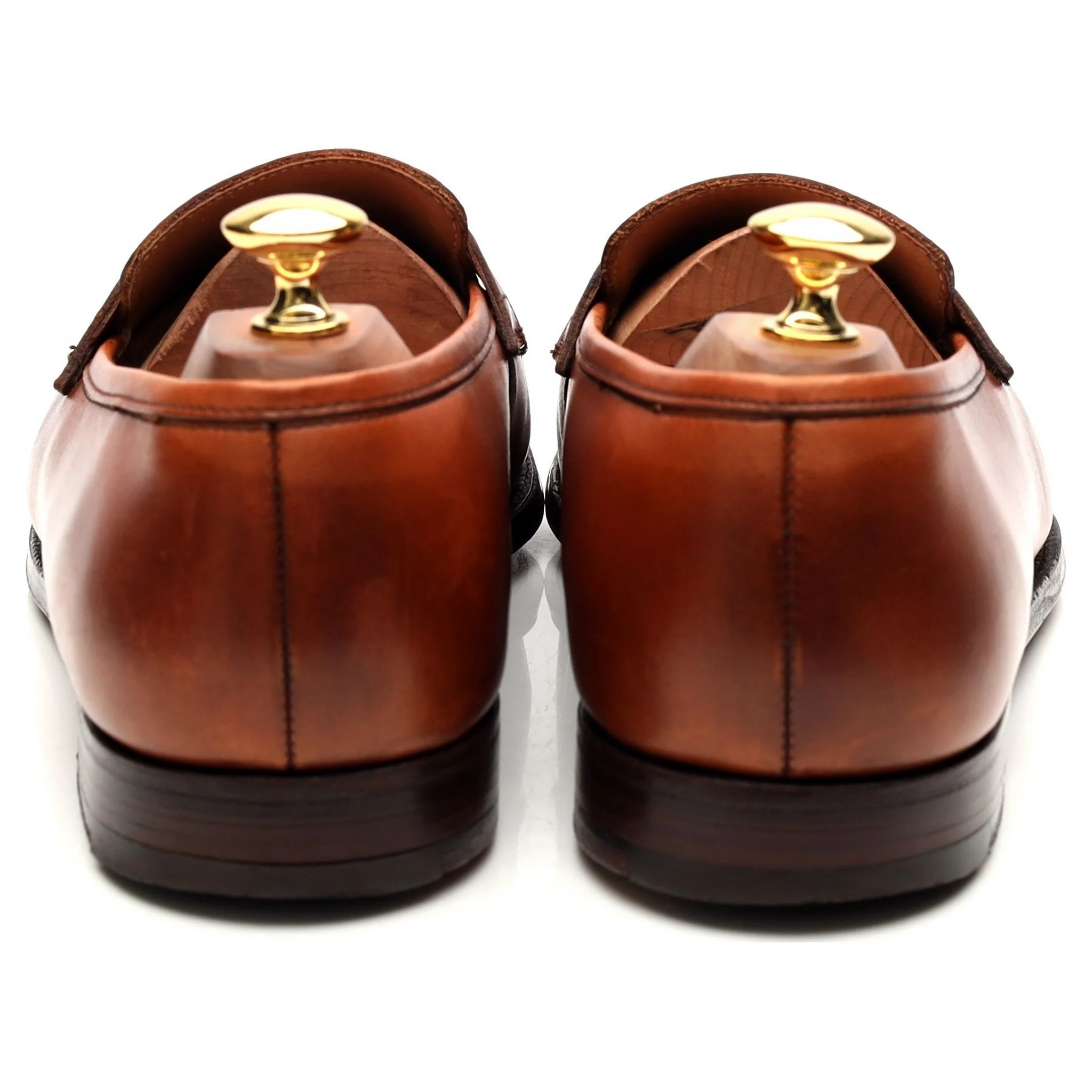 Shipton & Heneage 'Wilton' Tan Brown Leather Loafers UK 9 E - Image 4