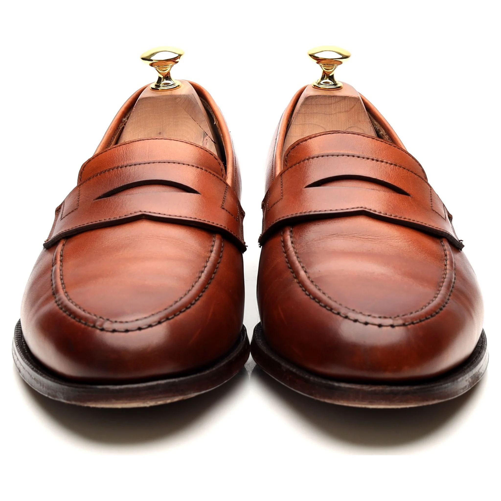 Shipton & Heneage 'Wilton' Tan Brown Leather Loafers UK 9 E - Image 8