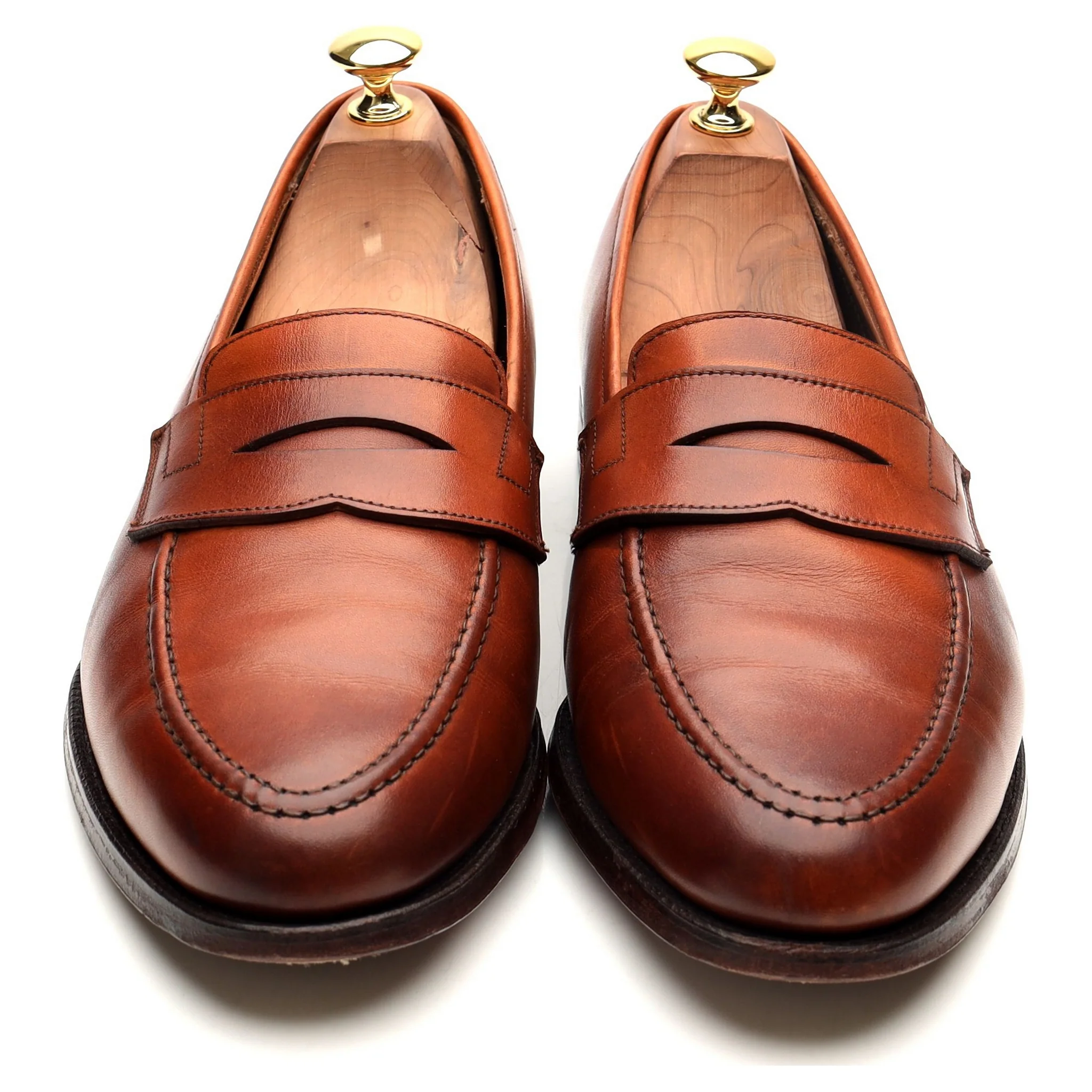 Shipton & Heneage 'Wilton' Tan Brown Leather Loafers UK 9 E - Image 9