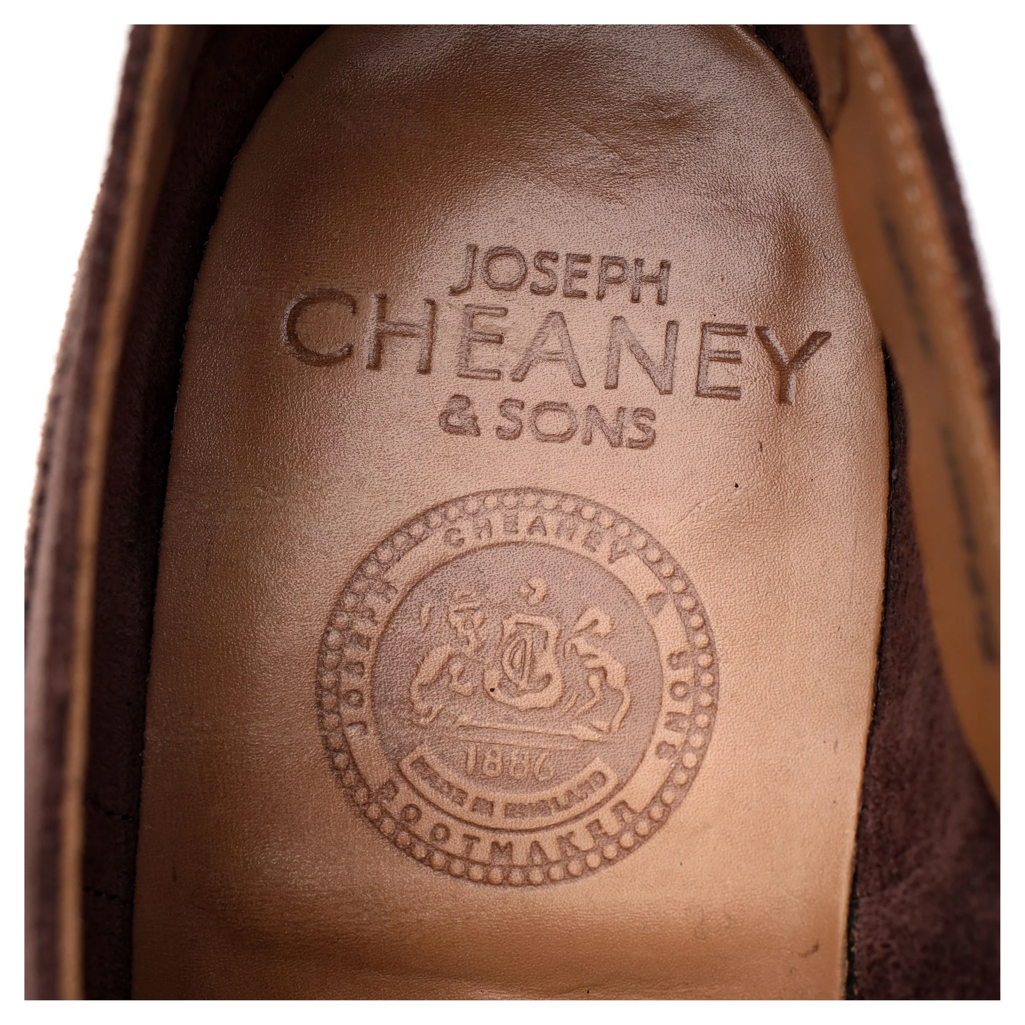 'Sidney' Brown Suede Unlined Oxford Brogues UK 7 F - Image 6