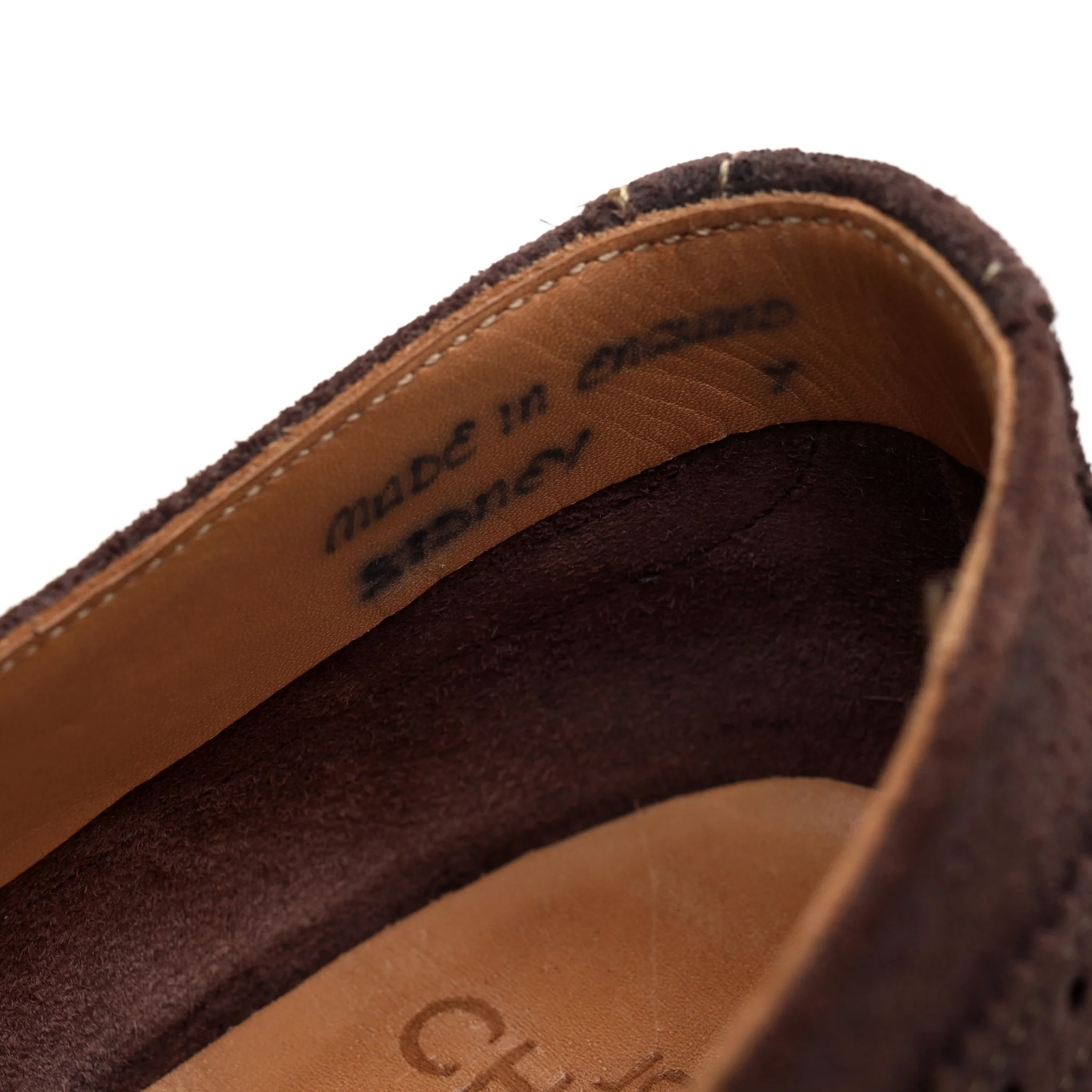 'Sidney' Brown Suede Unlined Oxford Brogues UK 7 F - Image 7