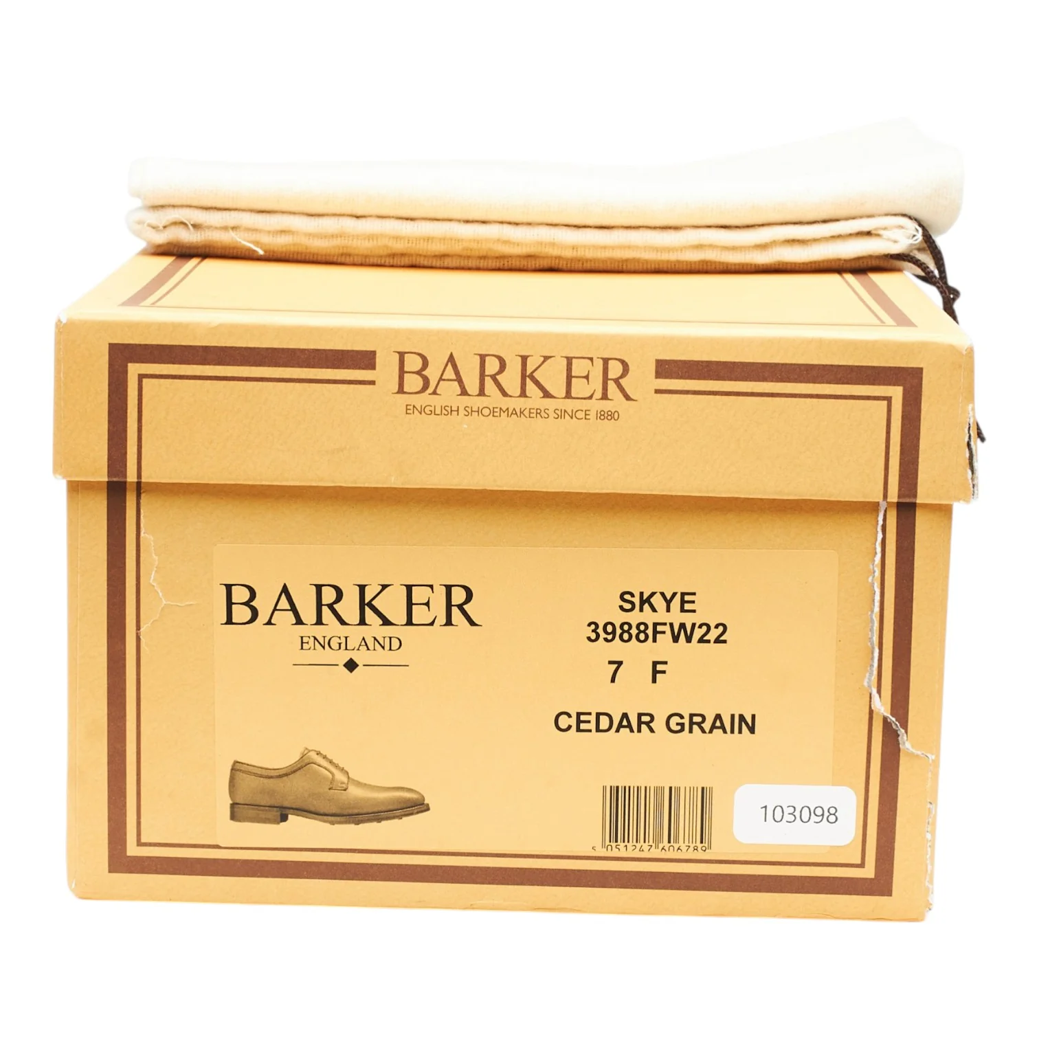 'Skye' Tan Brown Grain Leather Derby UK 7 F - Image 8