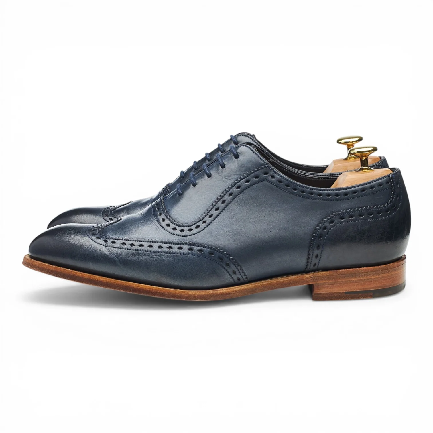 'Sloane' Navy Blue Leather Oxford Brogues UK 8.5 F - Image 3