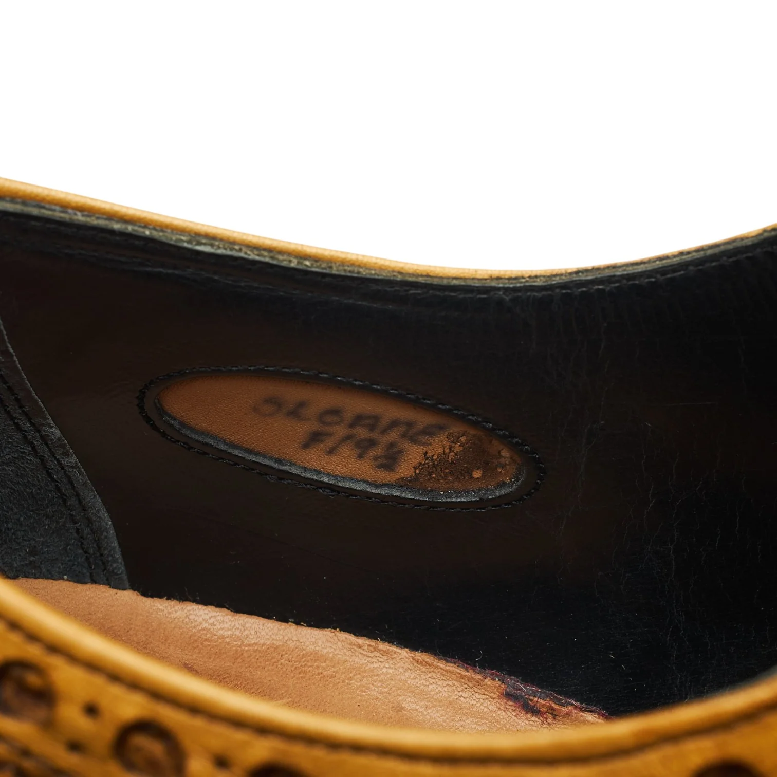 'Sloane' Tan Brown Leather Derby Brogues UK 9.5 F - Image 7