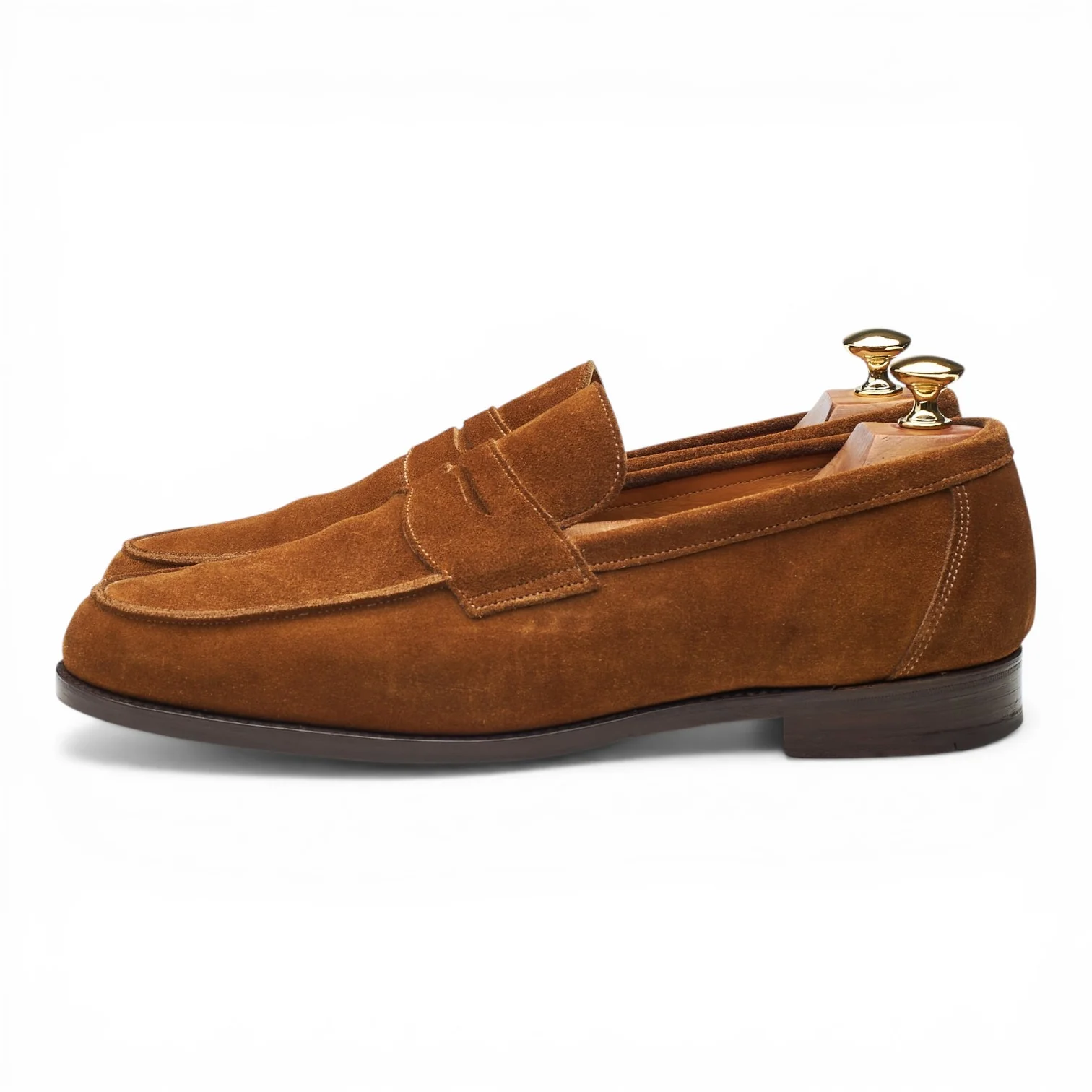 Snuff Brown Suede Loafers UK 10 - Image 3
