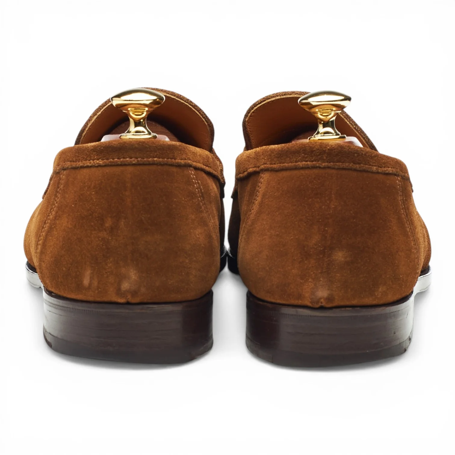 Snuff Brown Suede Loafers UK 10 - Image 4