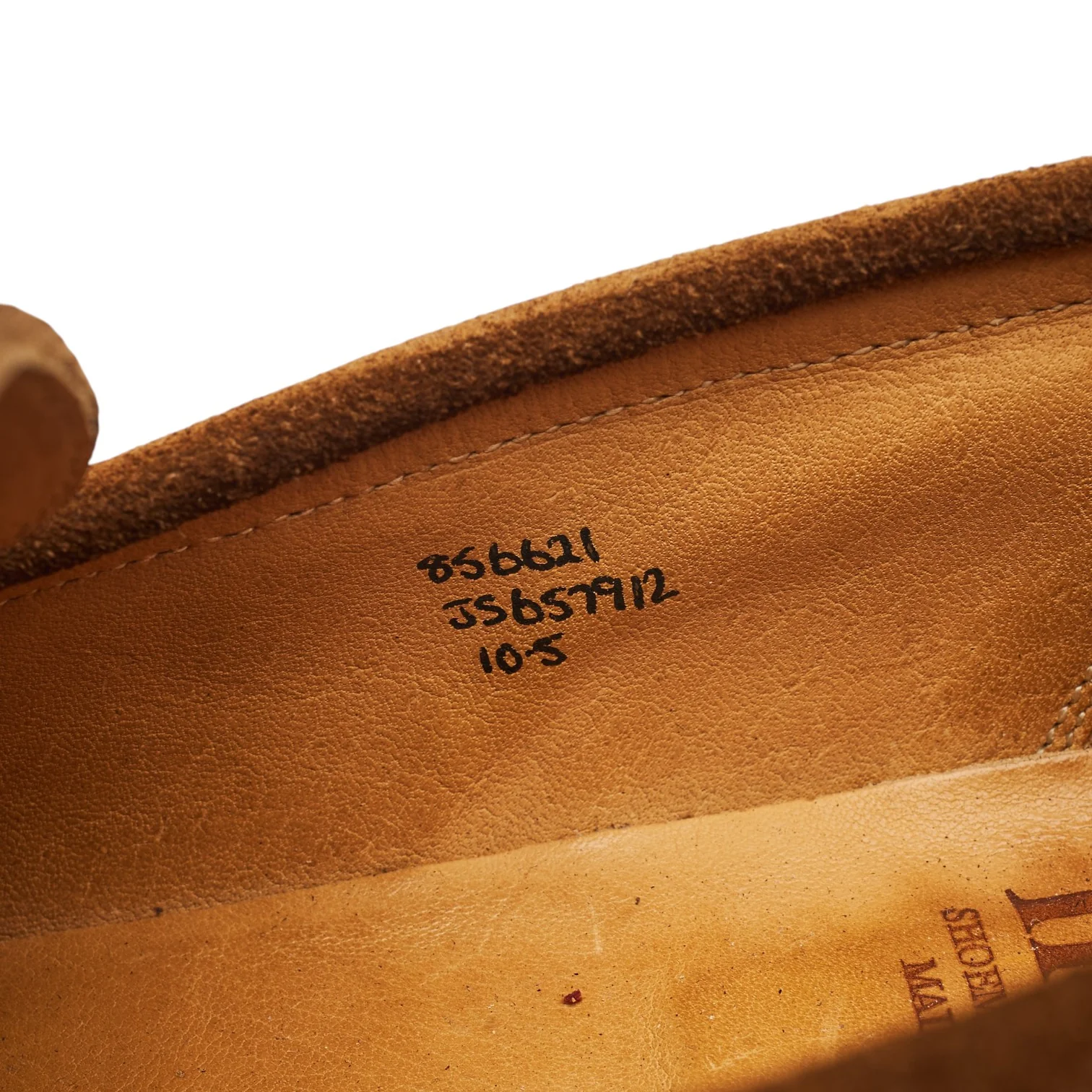 Snuff Brown Suede Loafers UK 10 - Image 7