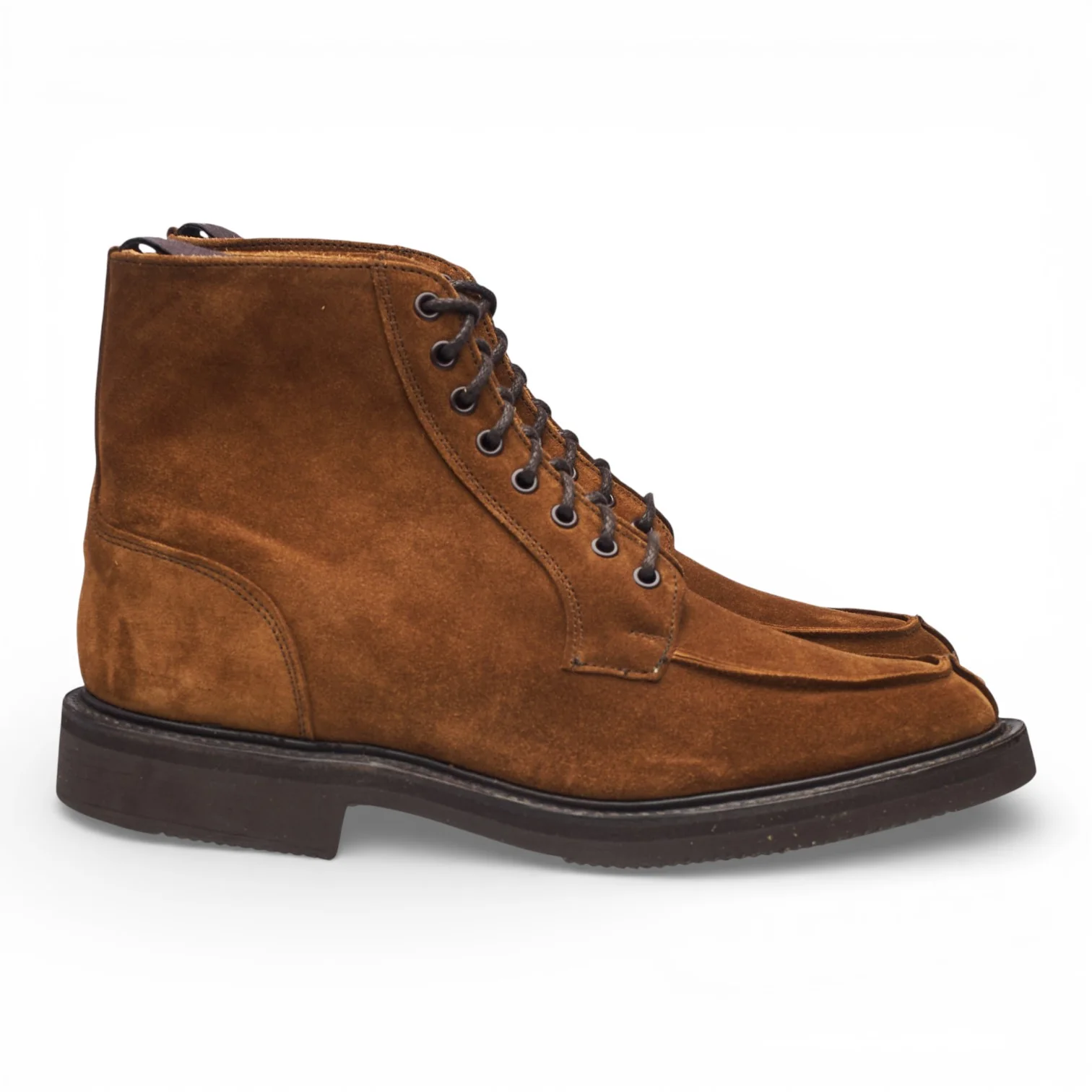 Snuff Brown Suede Split Toe Boots UK 7