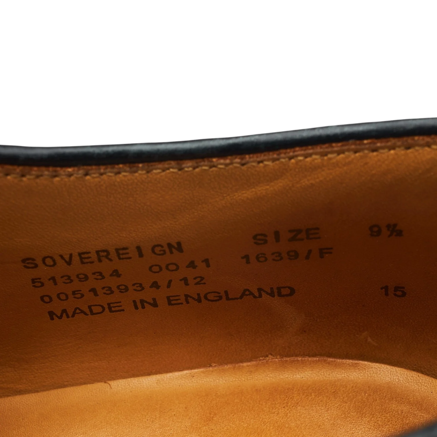 'Sovereign' Black Leather Derby Brogues UK 9.5 F - Image 7