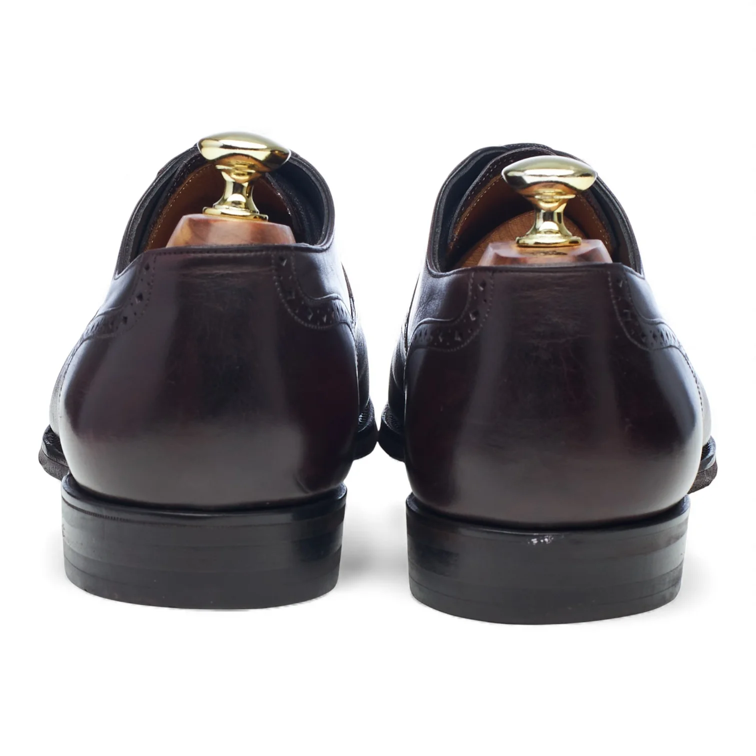 'St. Ives' Burgundy Patina Leather Oxford Brogues UK 8.5 E - Image 4
