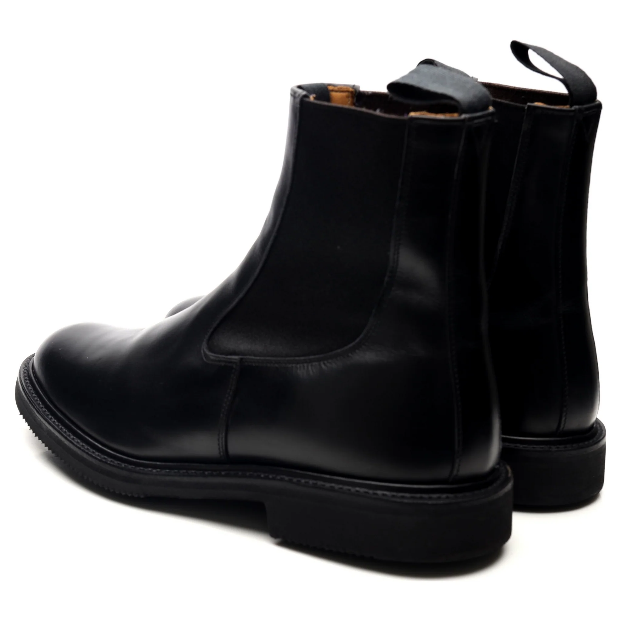 'Stephen' Black Leather Chelsea Boots UK 9 - Image 3