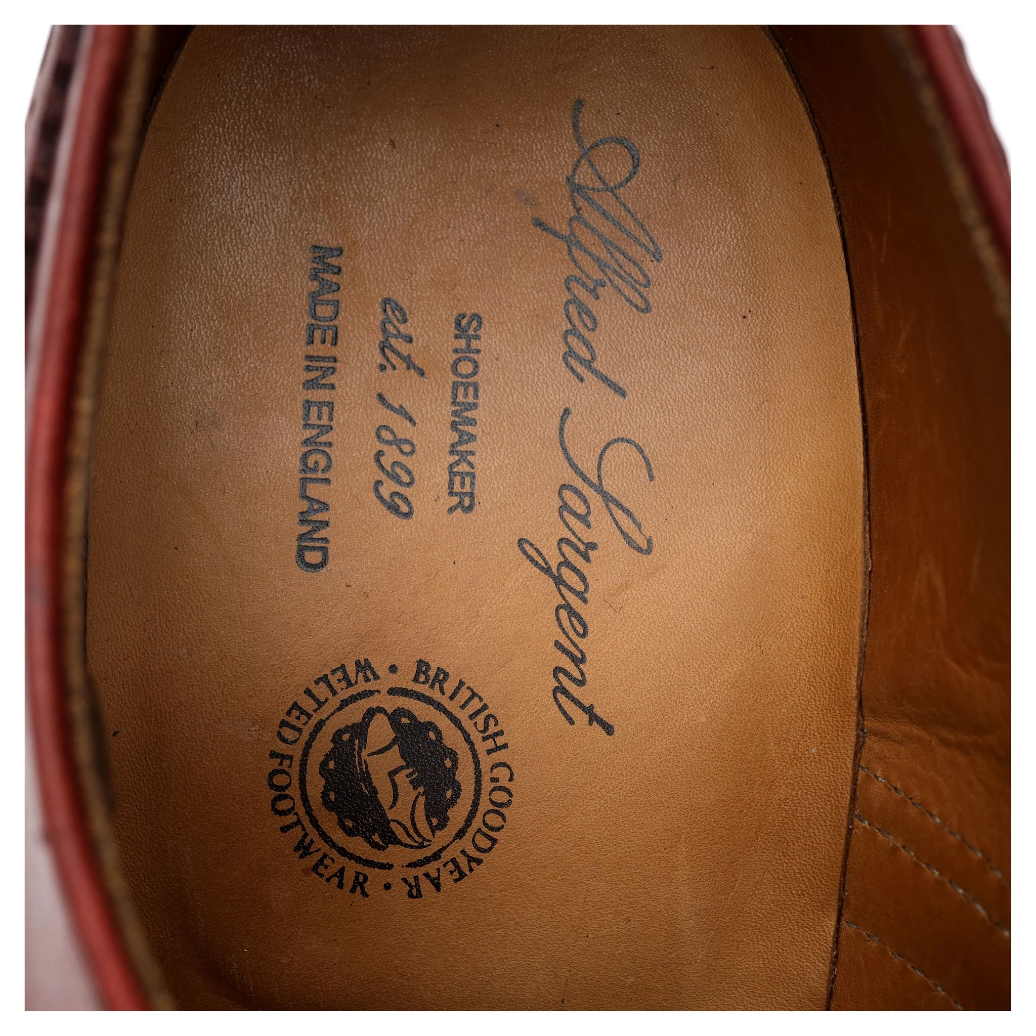 'Stirling' Brown Leather Derby Brogues UK 9 FX - Image 12