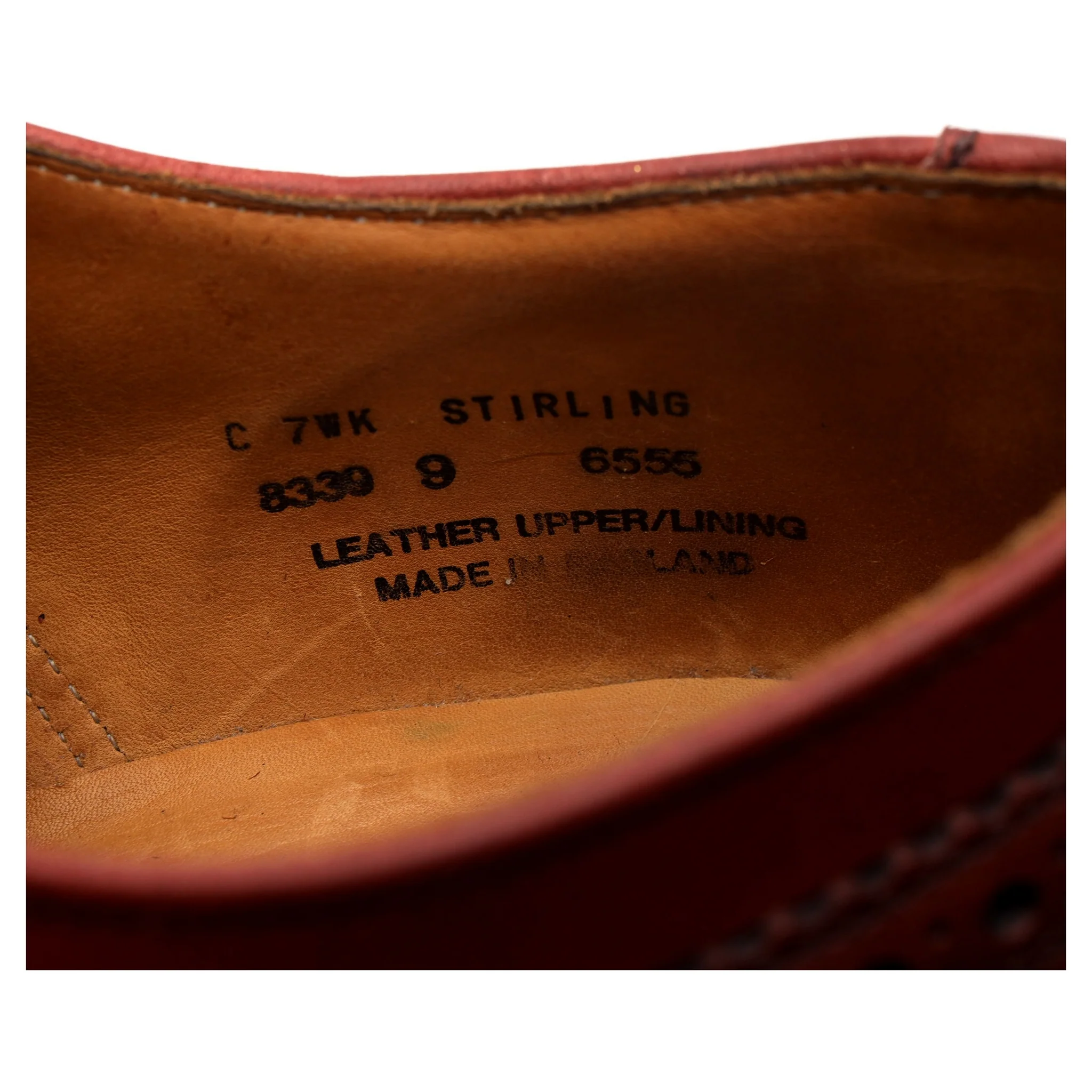 'Stirling' Brown Leather Derby Brogues UK 9 FX - Image 13
