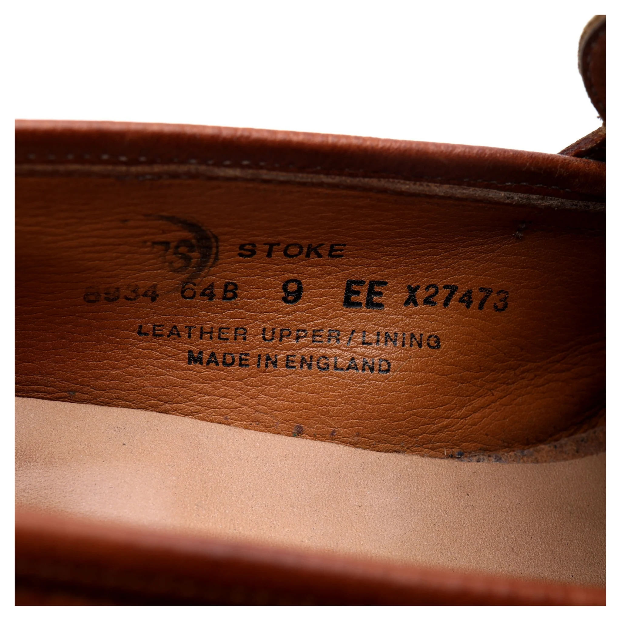 'Stoke' Tan Brown Leather Penny Loafers UK 9 EE - Image 13
