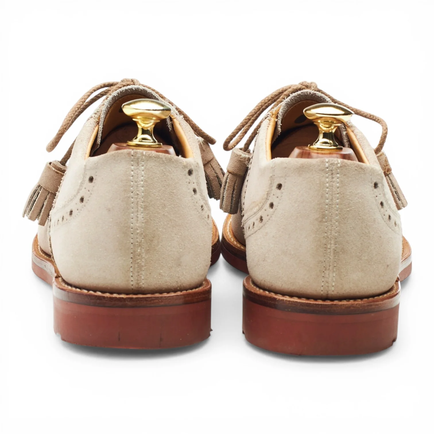 Stone Suede Saddle Oxford UK 7.5 F - Image 5