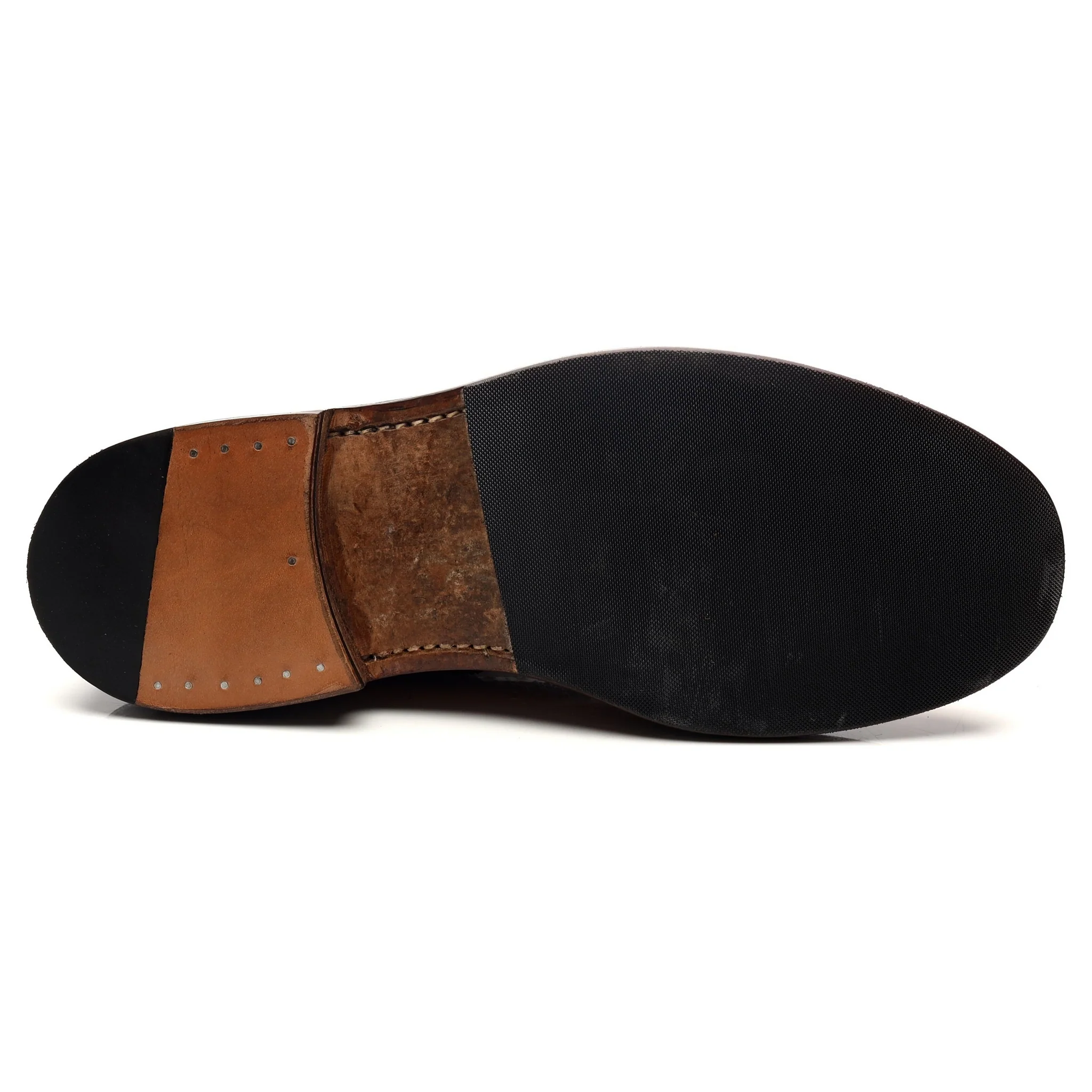 'Stow' Tan Brown Leather Boots UK 9 - Image 11