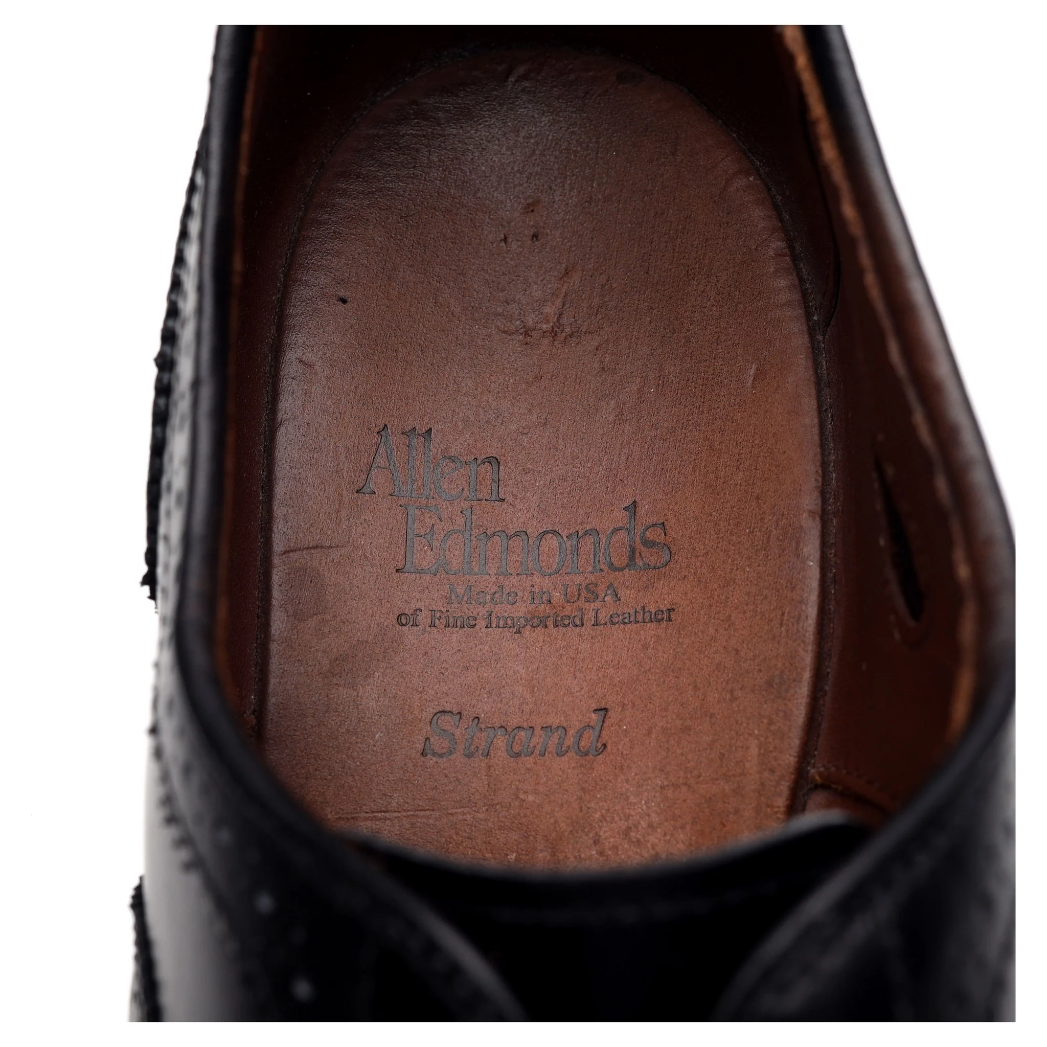 'Strand' Black Leather Oxford Brogues UK 8.5 US 9.5 B - Image 6
