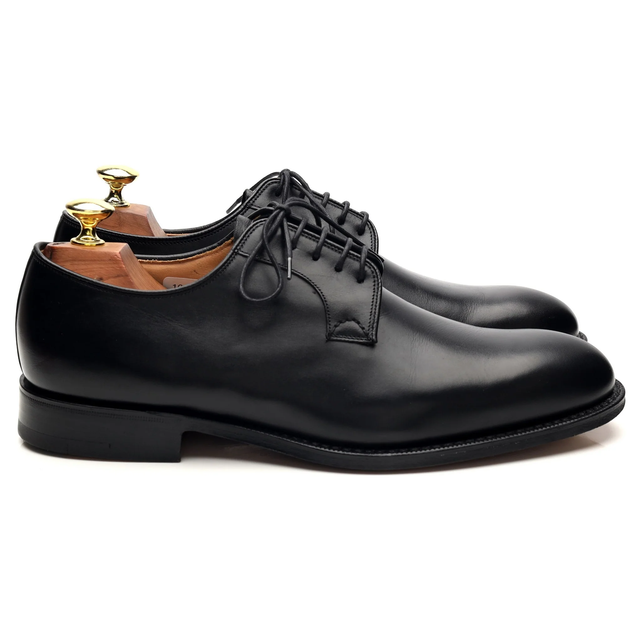 'Stratton' Black Leather Derby UK 7.5 G