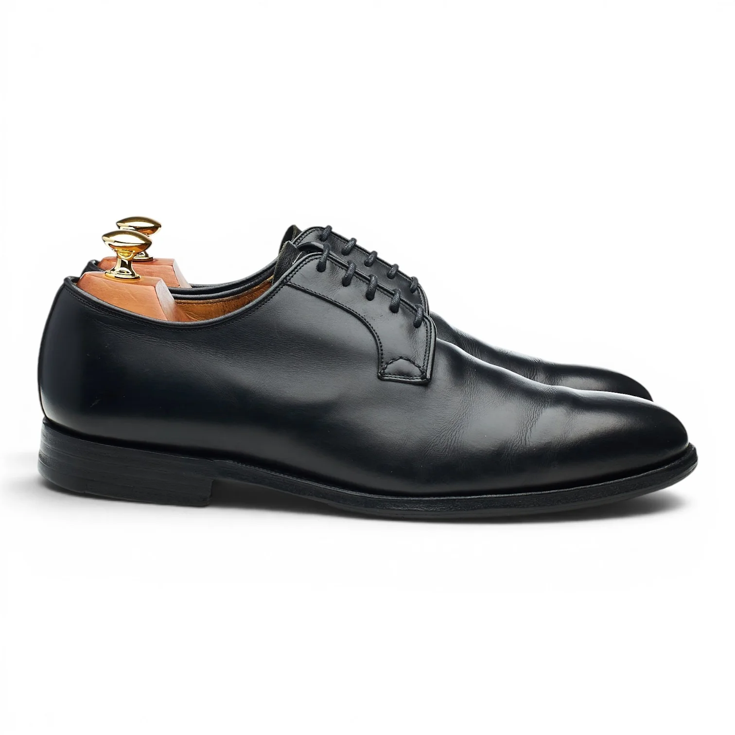 'Stratton' Black Leather Derby UK 8.5 G