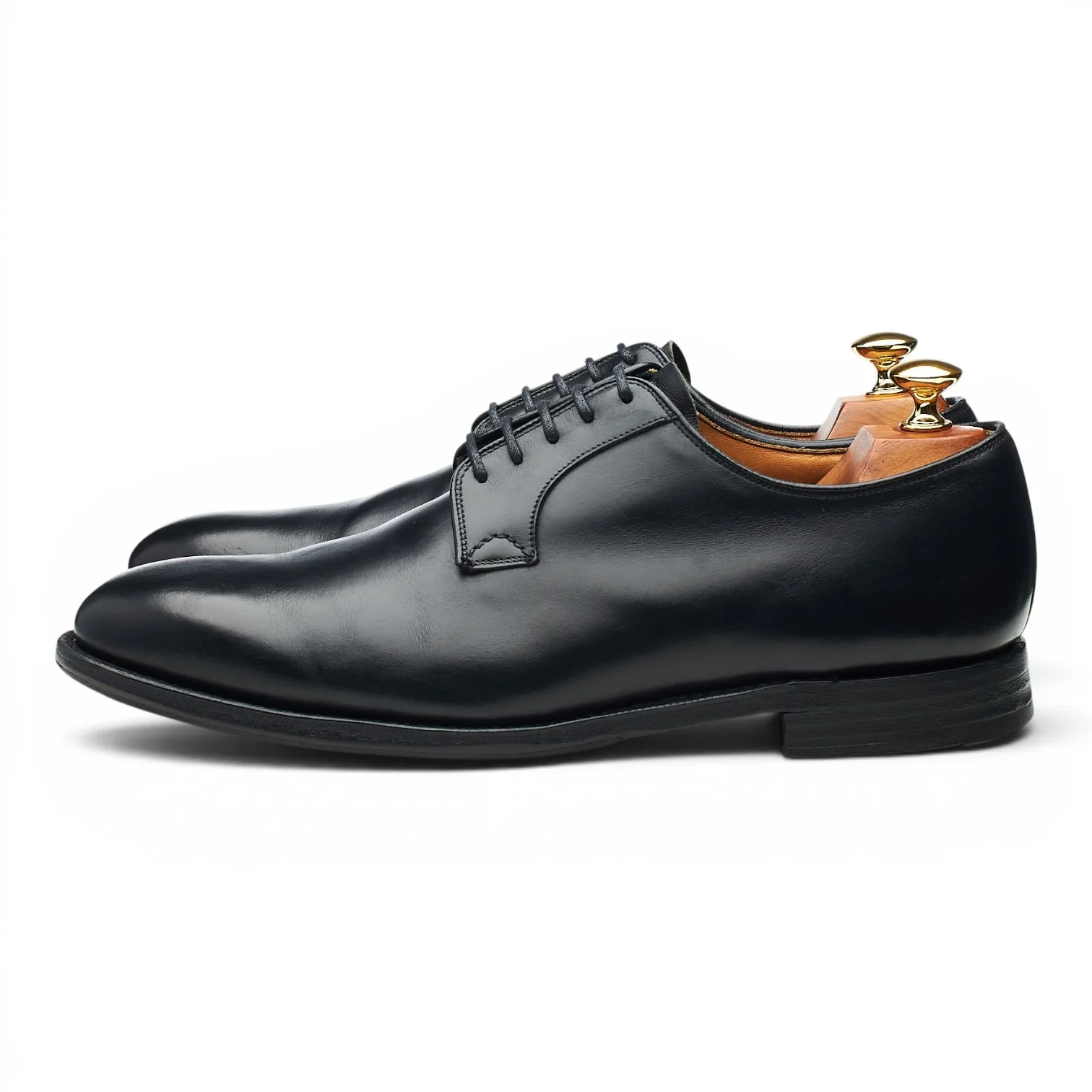 'Stratton' Black Leather Derby UK 8.5 G - Image 3