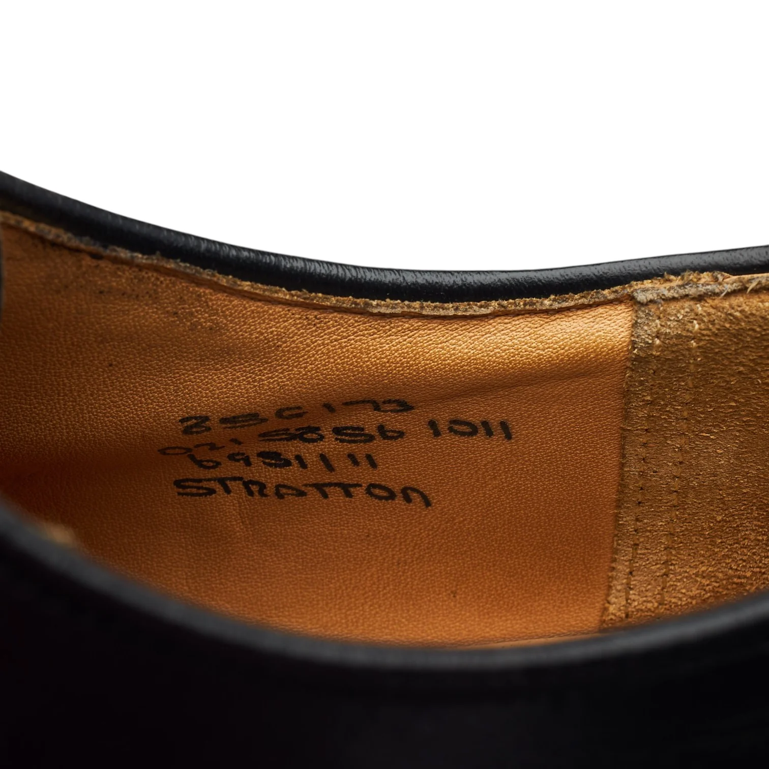 'Stratton' Black Leather Derby UK 8.5 G - Image 7