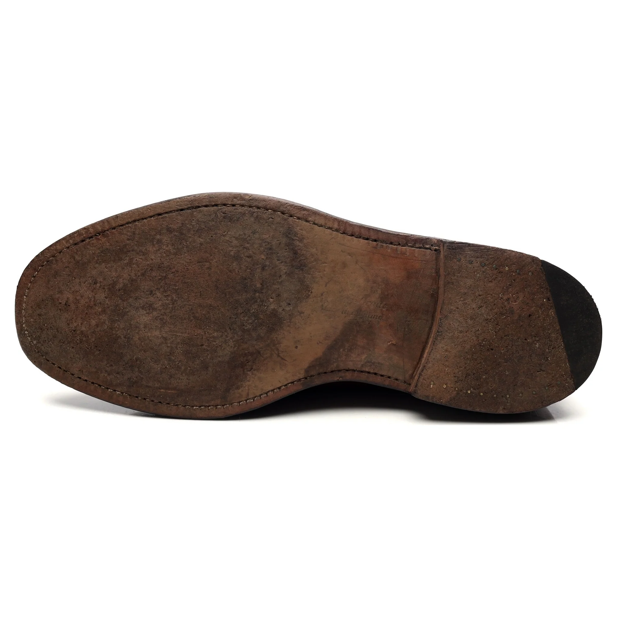 'Stratton' Brown Cordovan Leather Derby UK 11 F - Image 10
