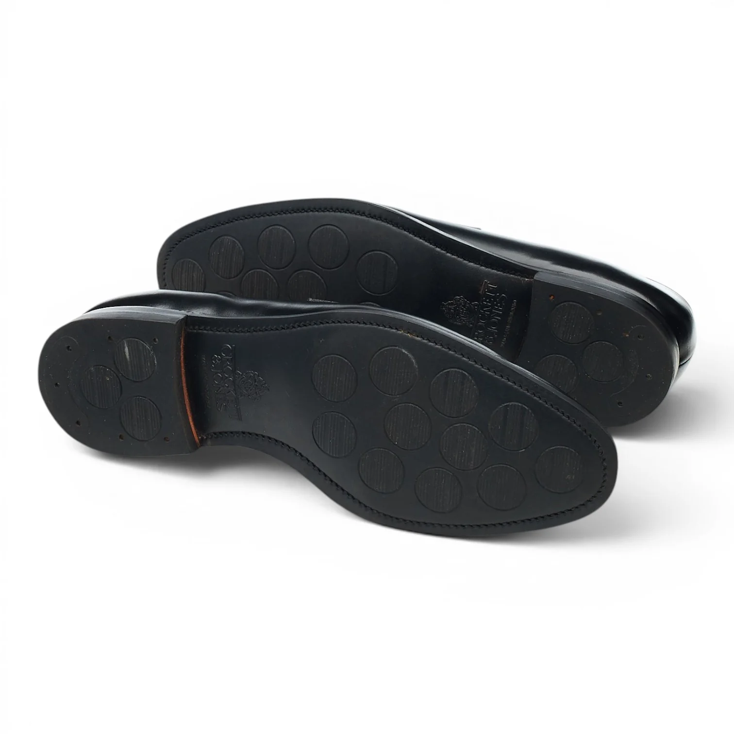 'Sydney' Black Leather Loafers UK 6.5 E - Image 5