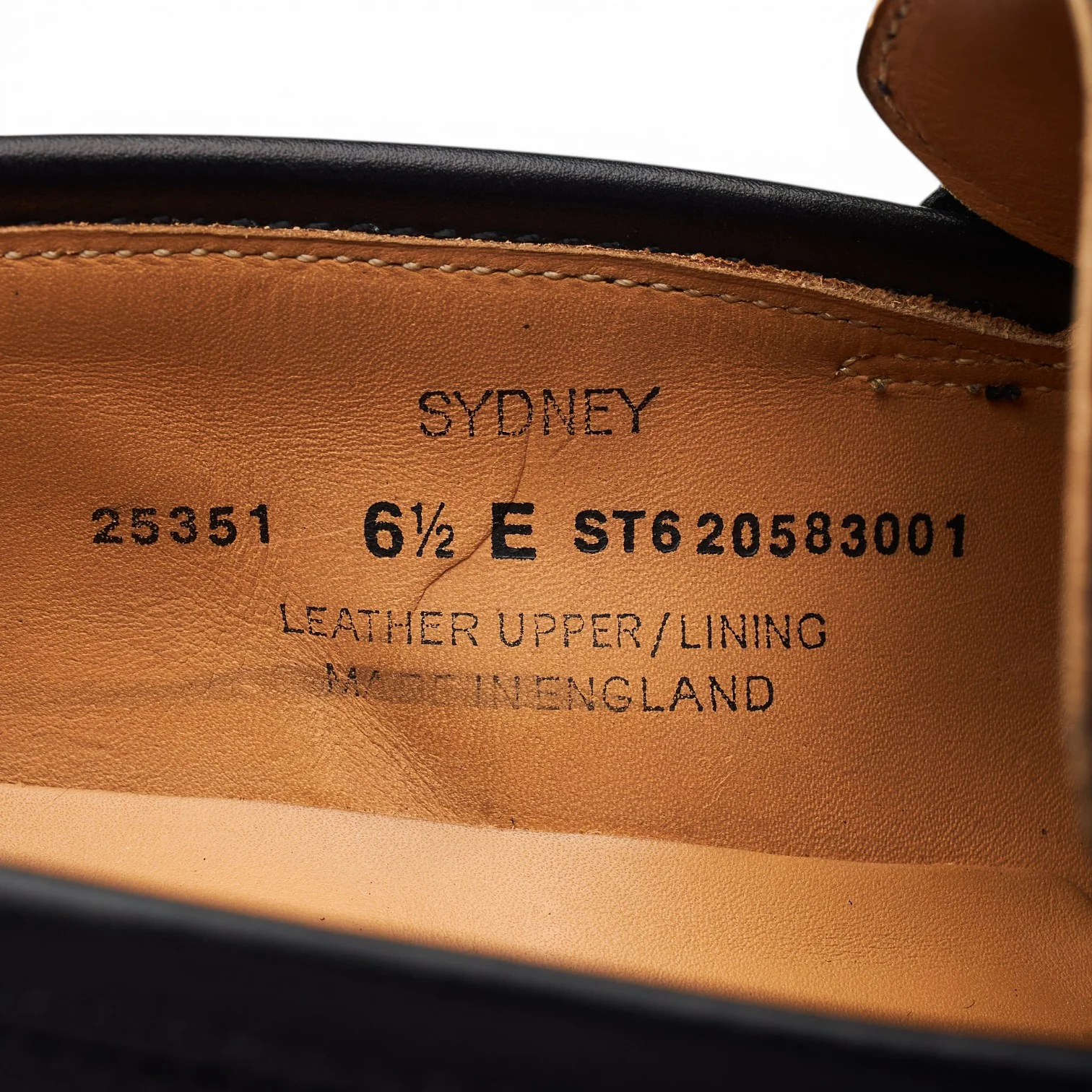 'Sydney' Black Leather Loafers UK 6.5 E - Image 7